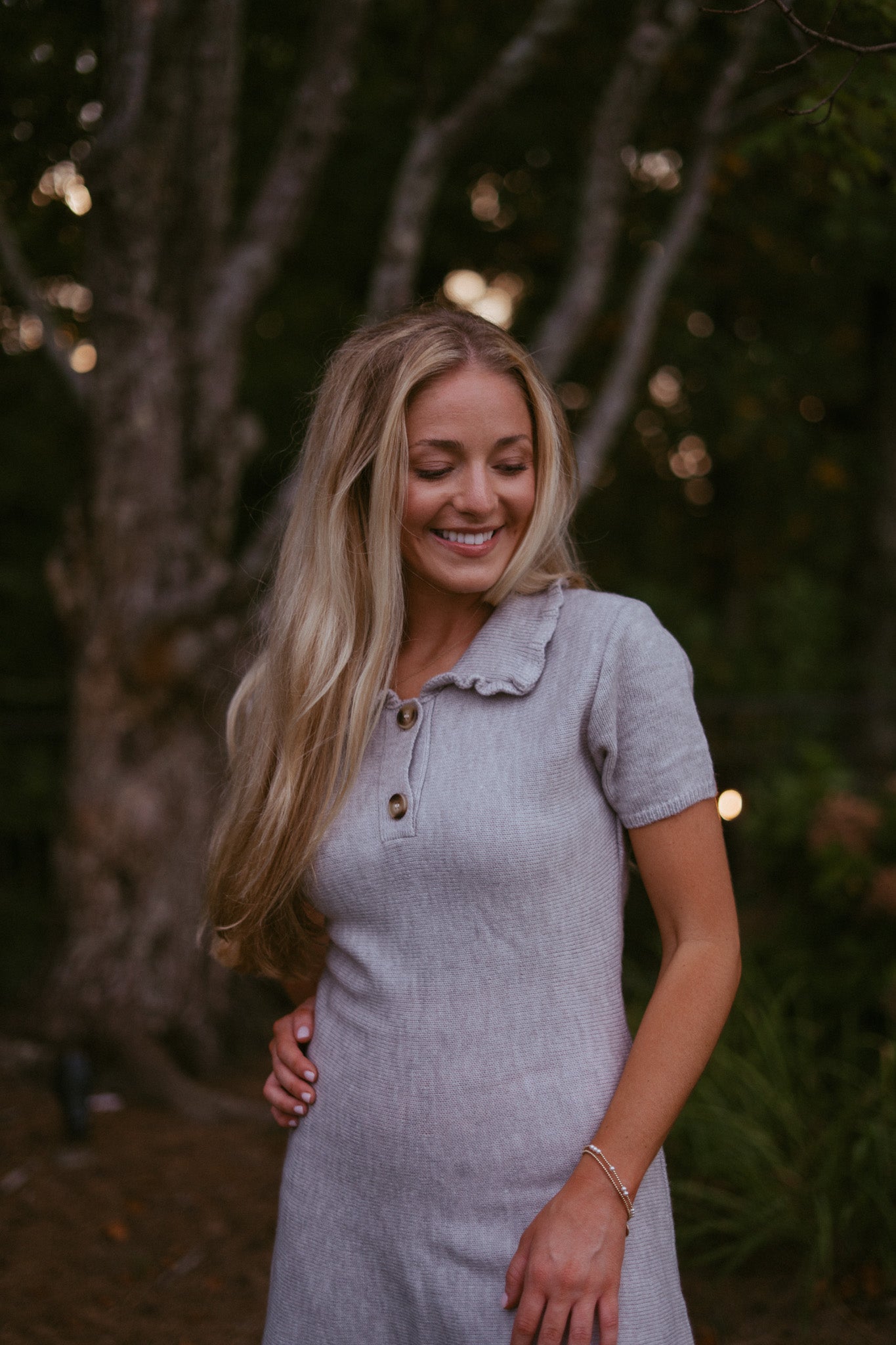 Roma Polo Collared Sweater Dress