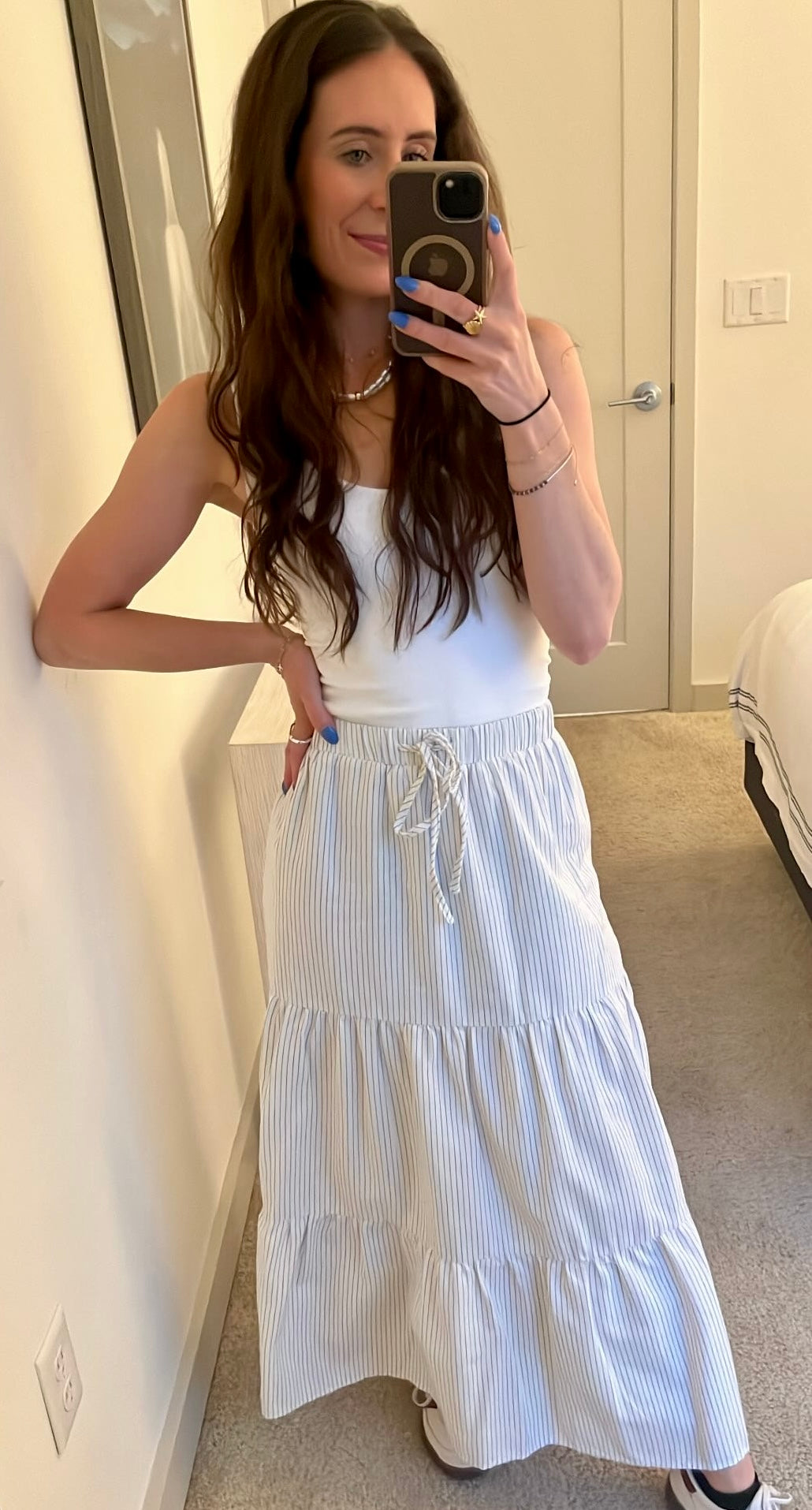 Sailboat Stripes Skirt