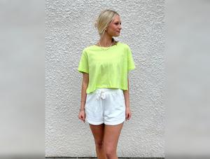 Travel Loving Cropped Tee