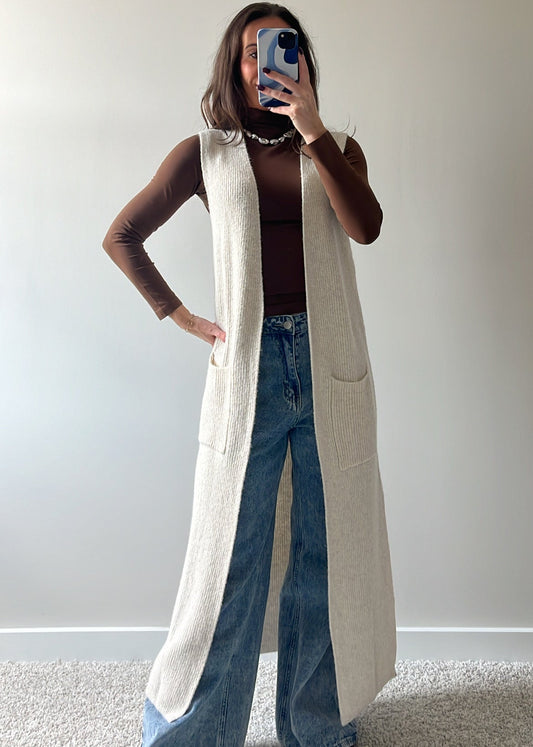Creamsicle Longline Cardigan