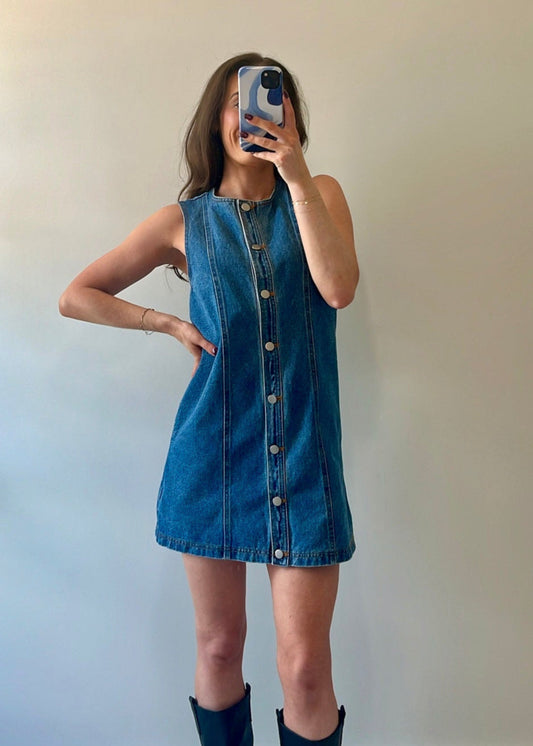 Fall Bound Button Up Dress