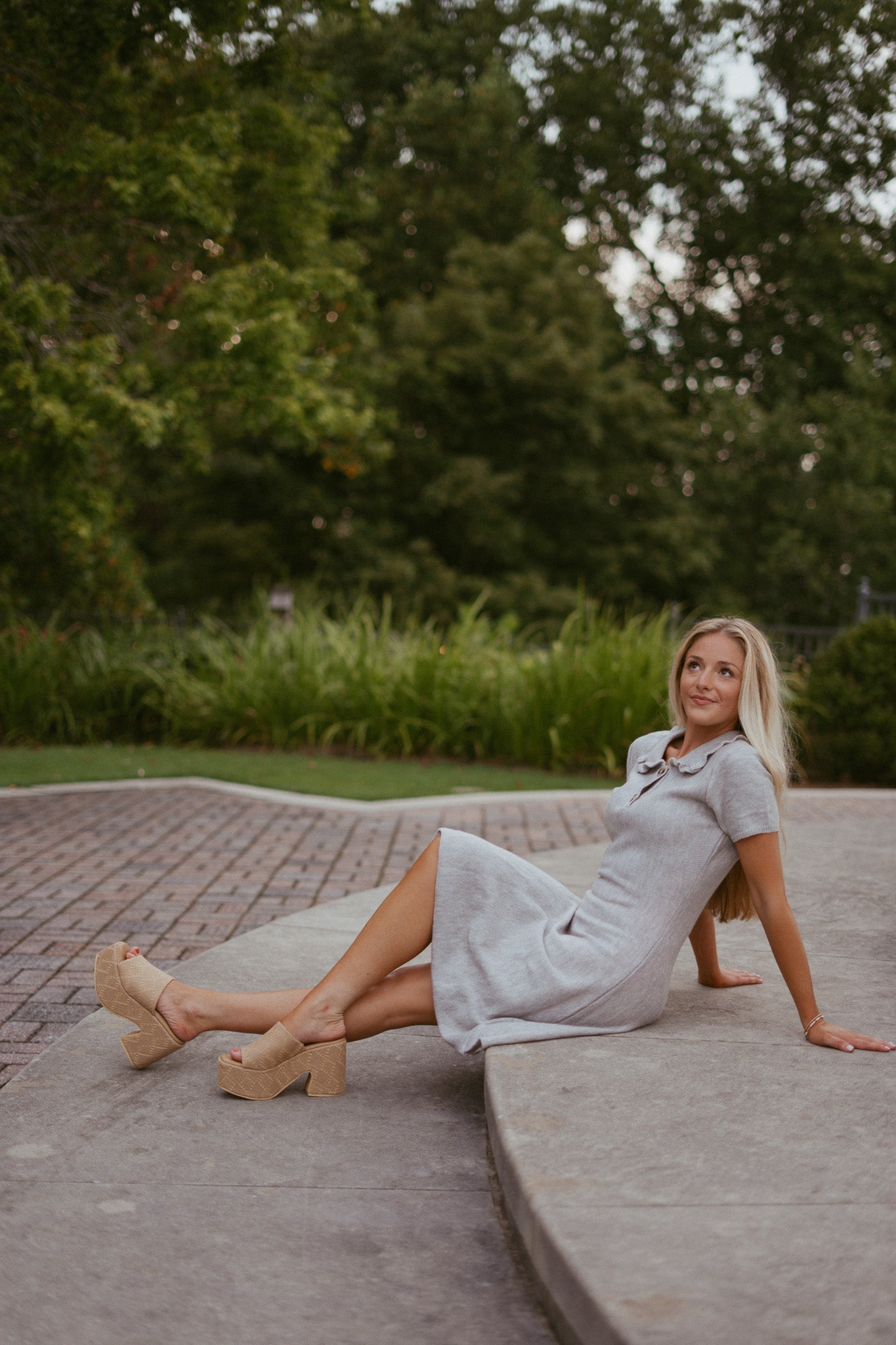 Roma Polo Collared Sweater Dress