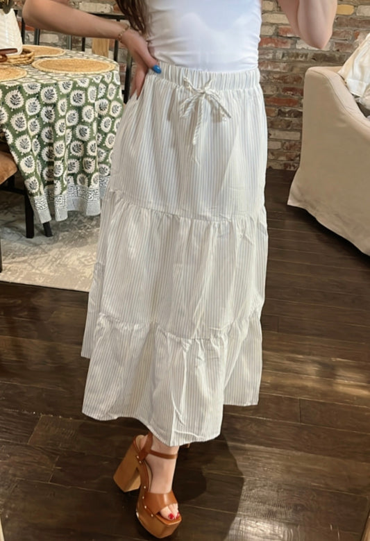 Sailboat Stripes Skirt