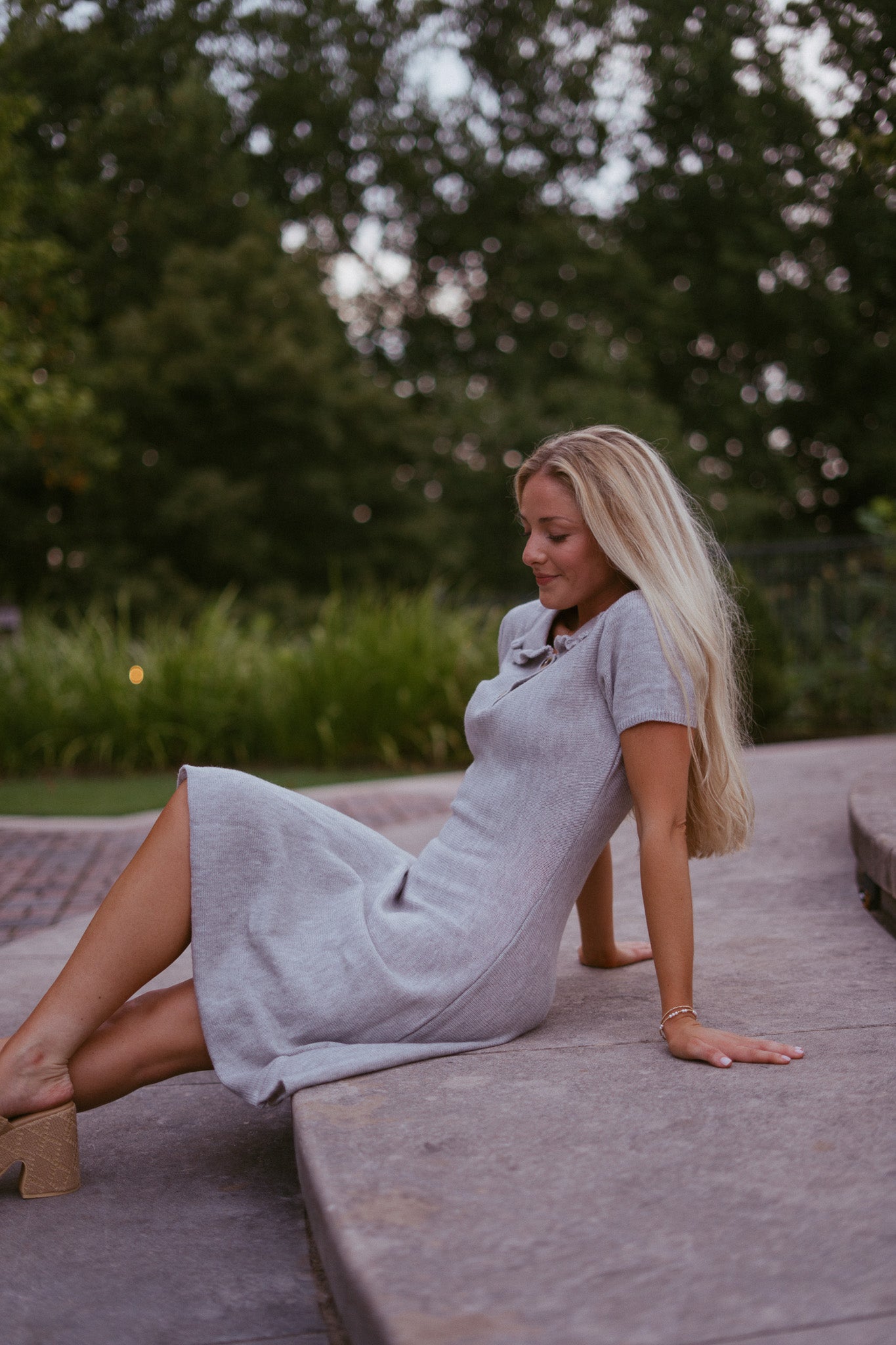 Roma Polo Collared Sweater Dress