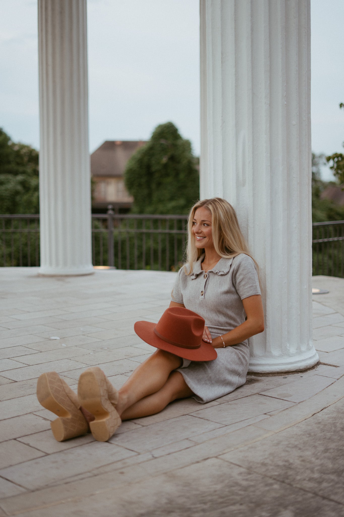 Roma Polo Collared Sweater Dress