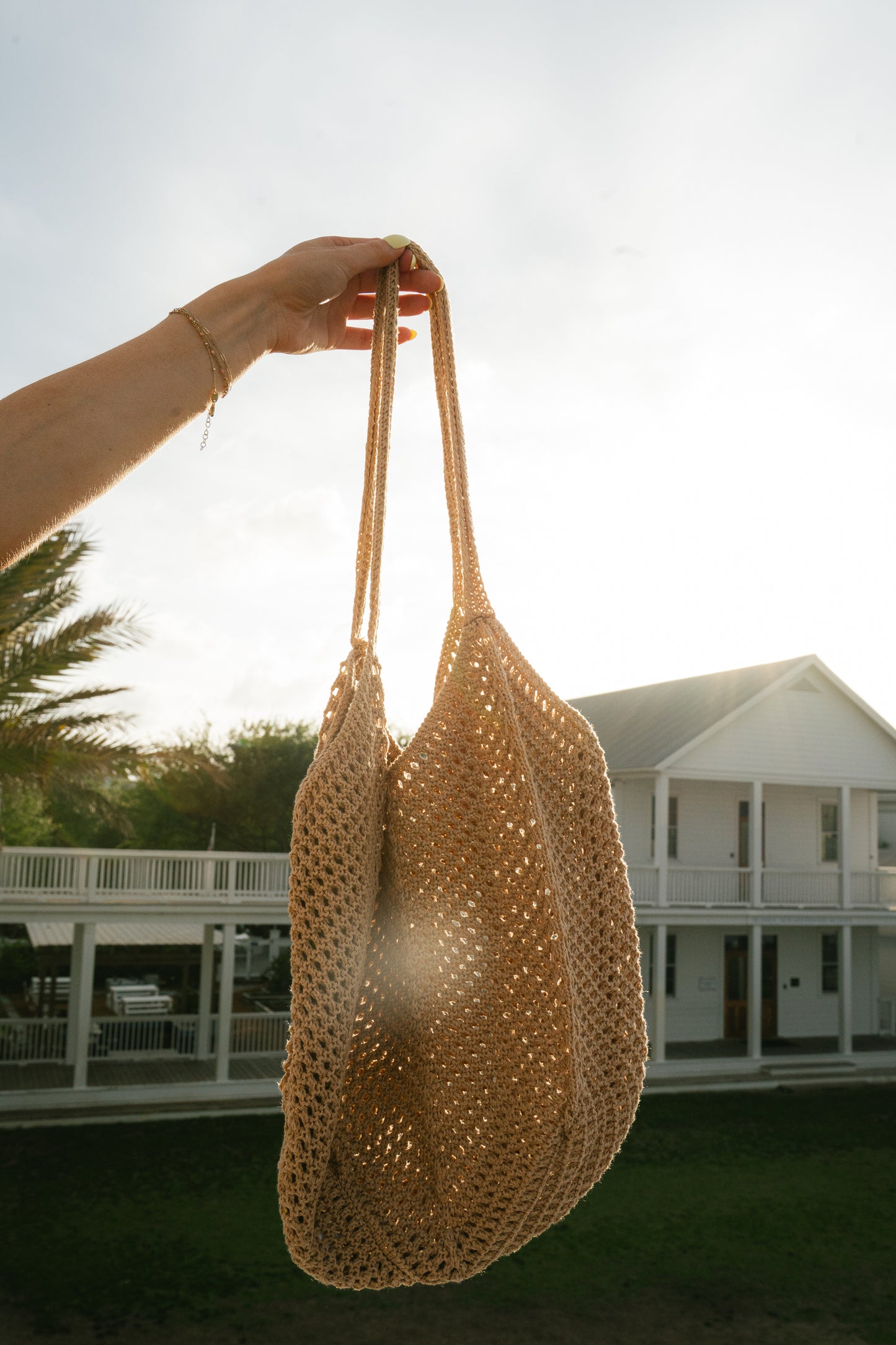 Sand Dunes Crochet Shoulder Bag