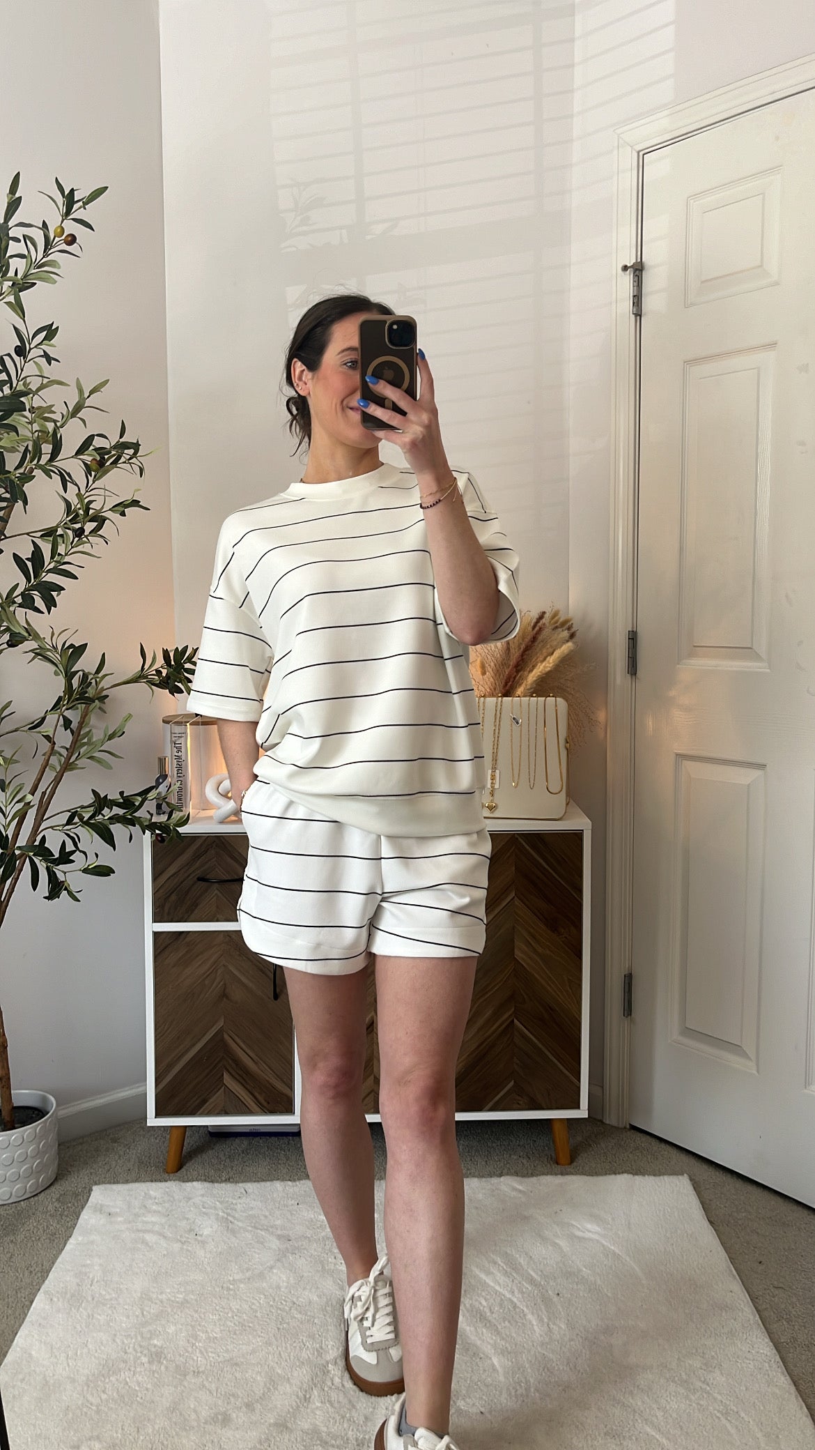 Roam Free Basic Short Sleeve Stripe Top