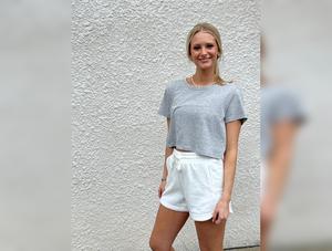 Travel Loving Cropped Tee