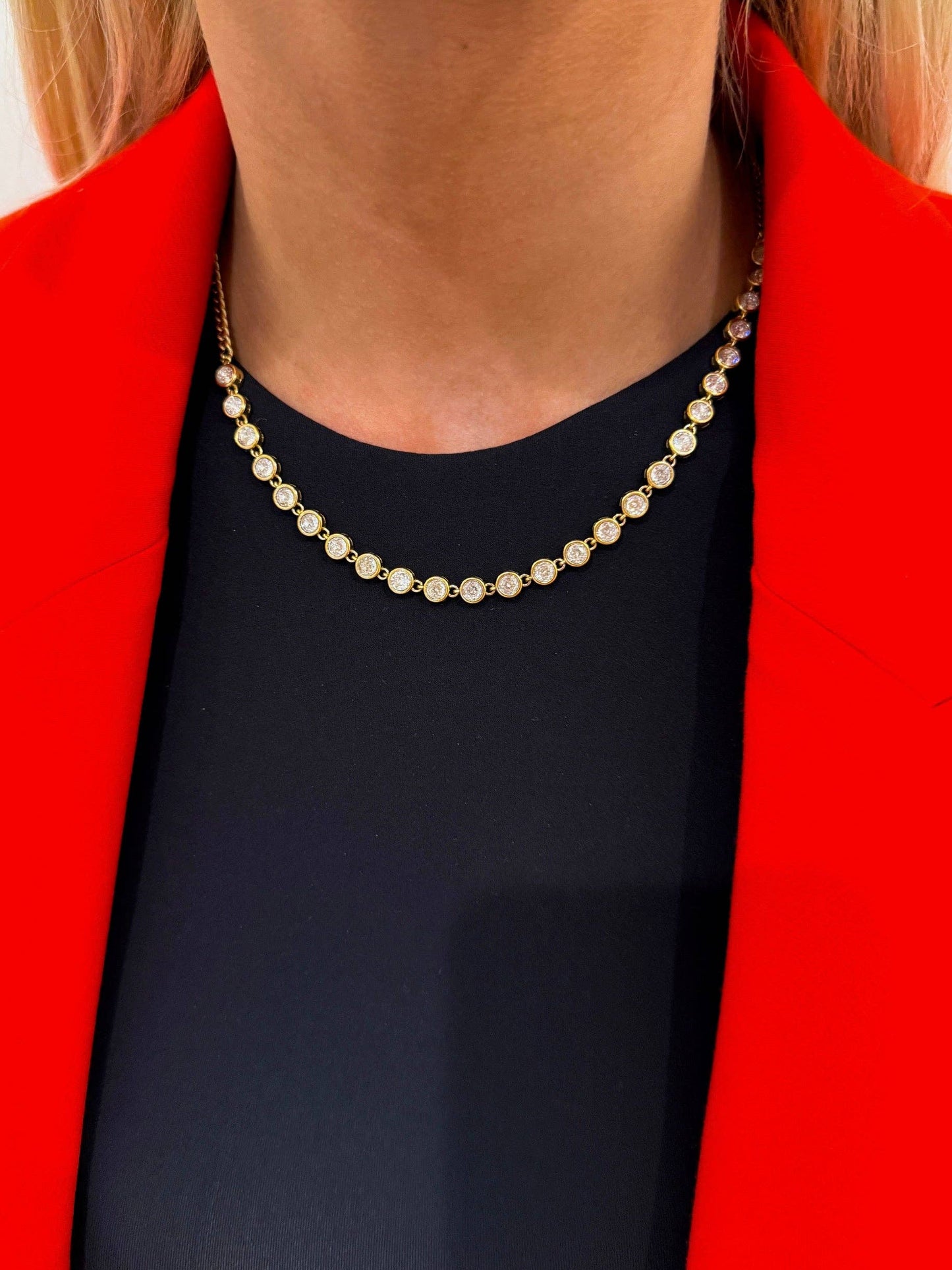 Crystal Row Necklace