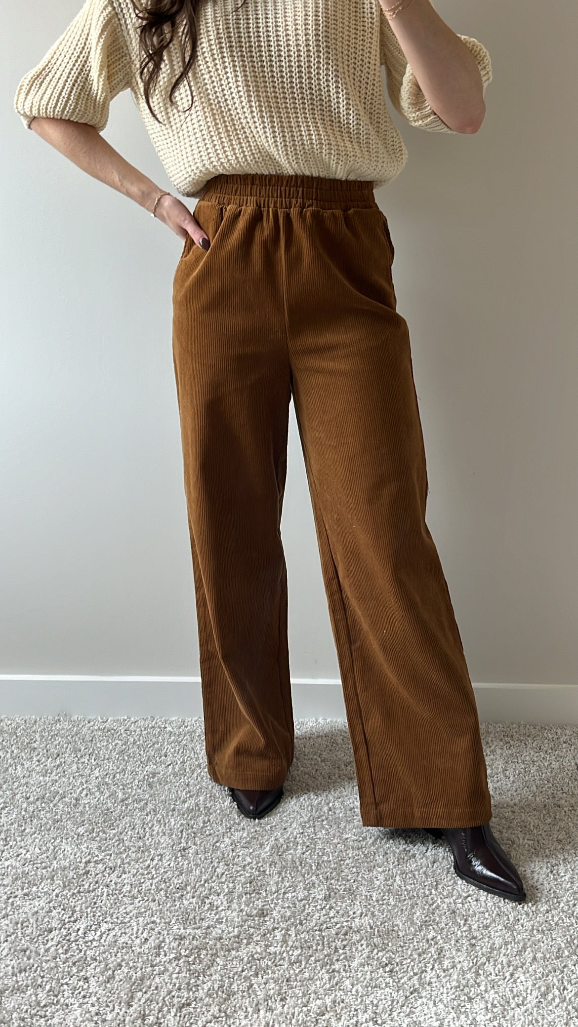 Caramel Corduroy Pants