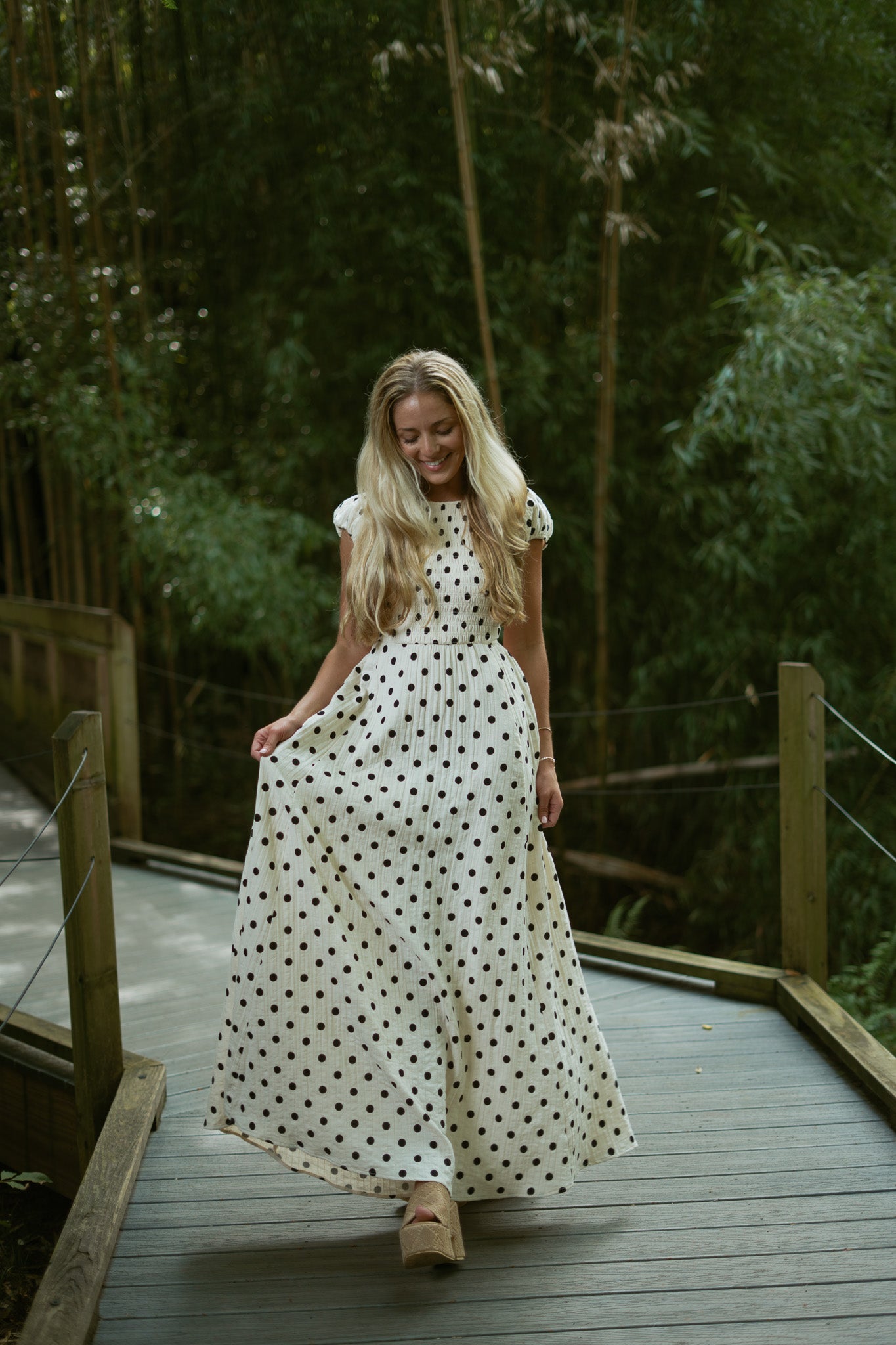 Palermo Polka Dots Open Back Dress
