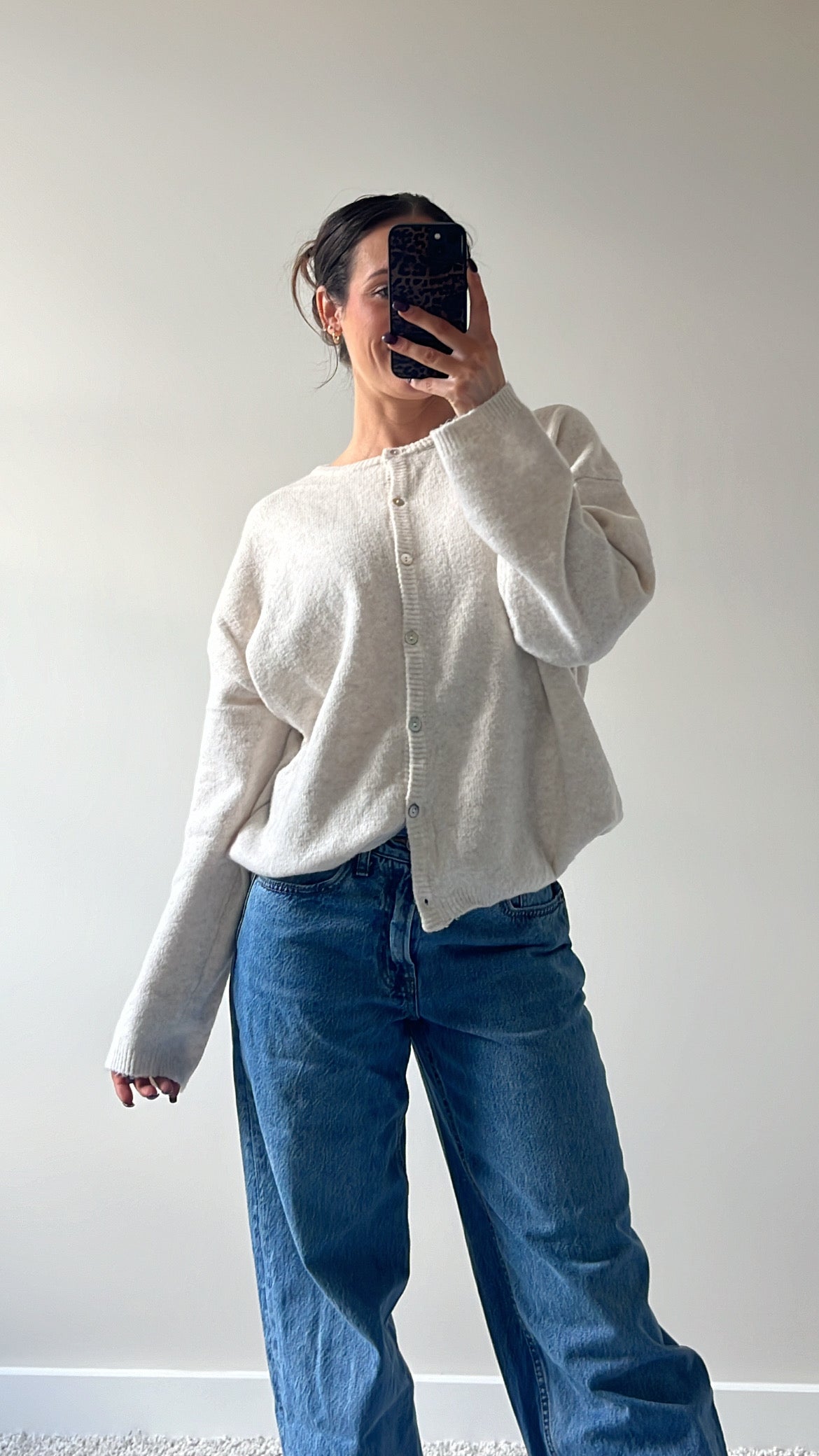 Cream Coast Cardigan Sweater