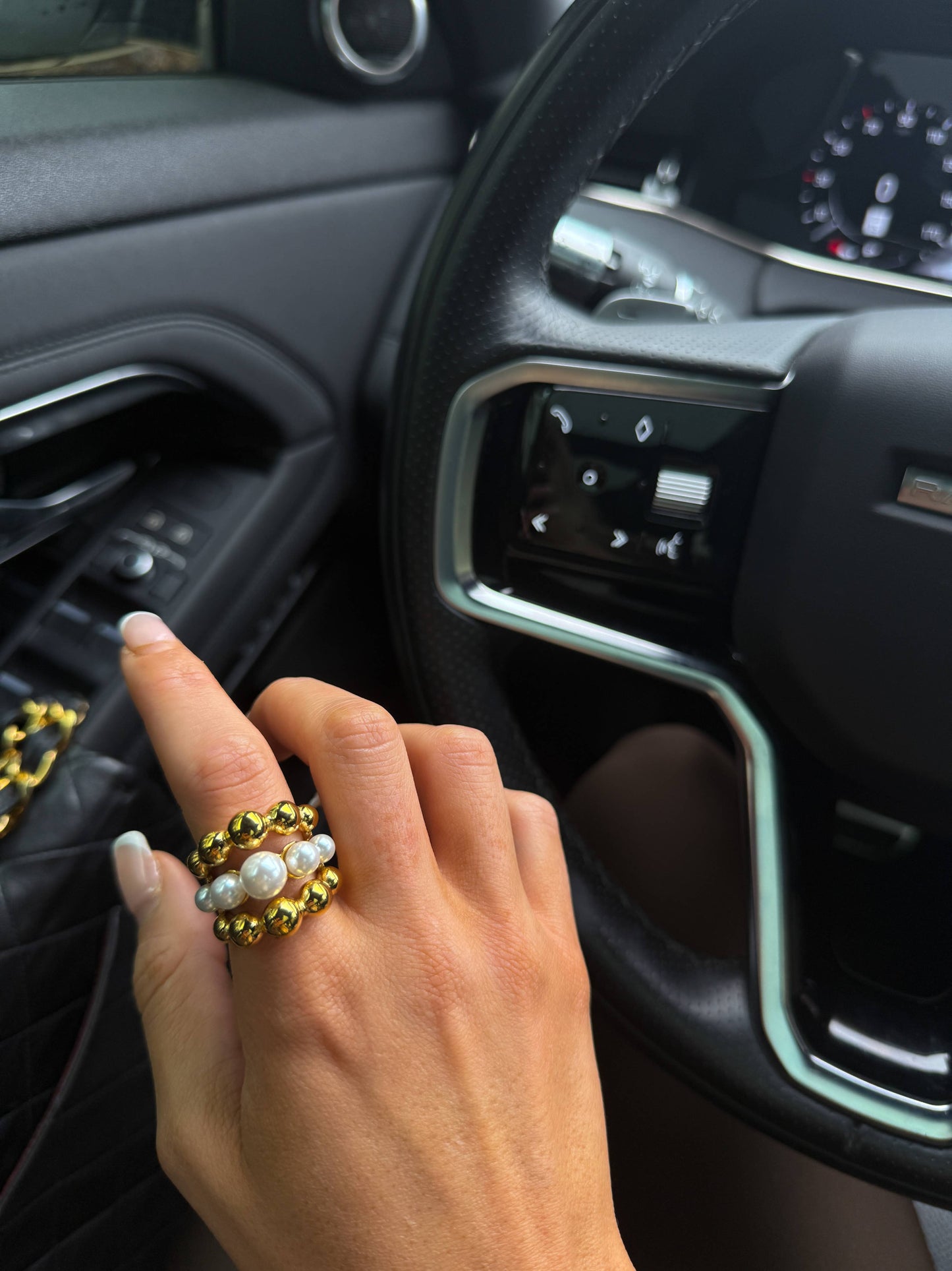 Golden Dome Tiered Ring