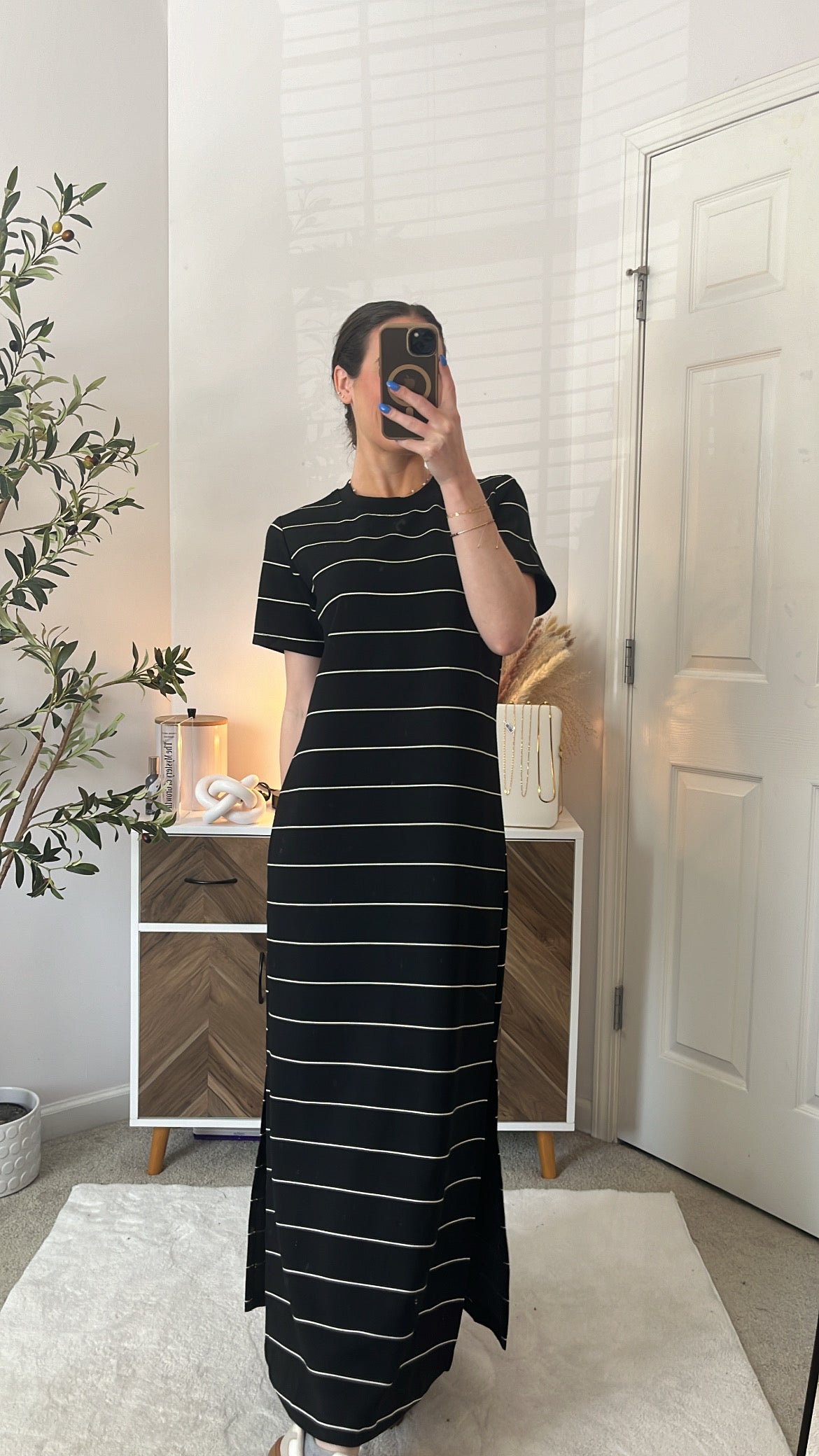 Roam Free Striped Scuba Dress