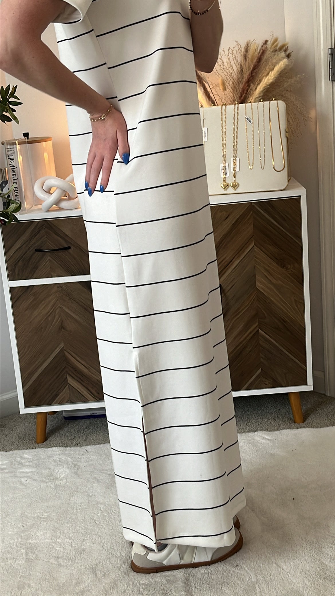 Roam Free Striped Scuba Dress