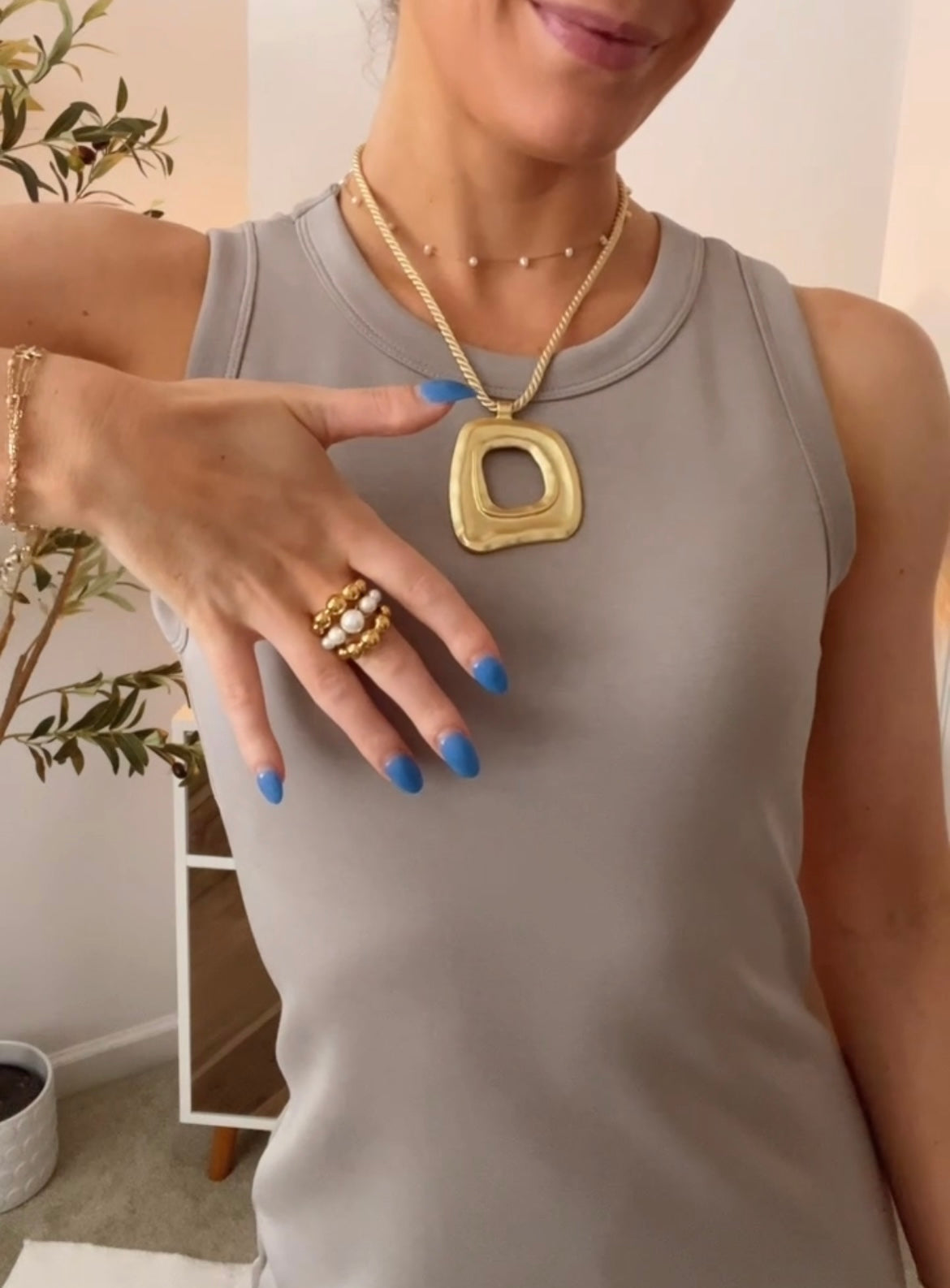 Golden Dome Tiered Ring