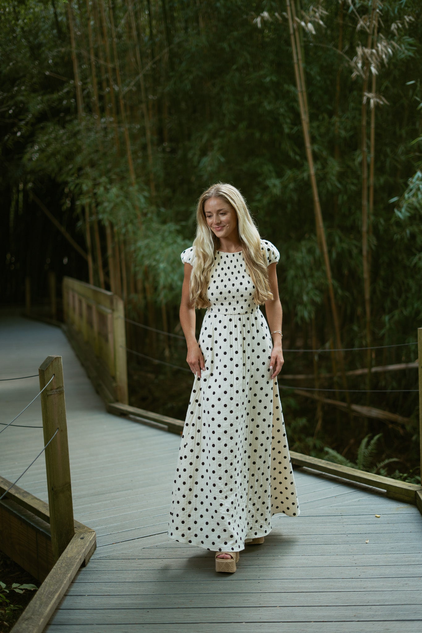 Palermo Polka Dots Open Back Dress