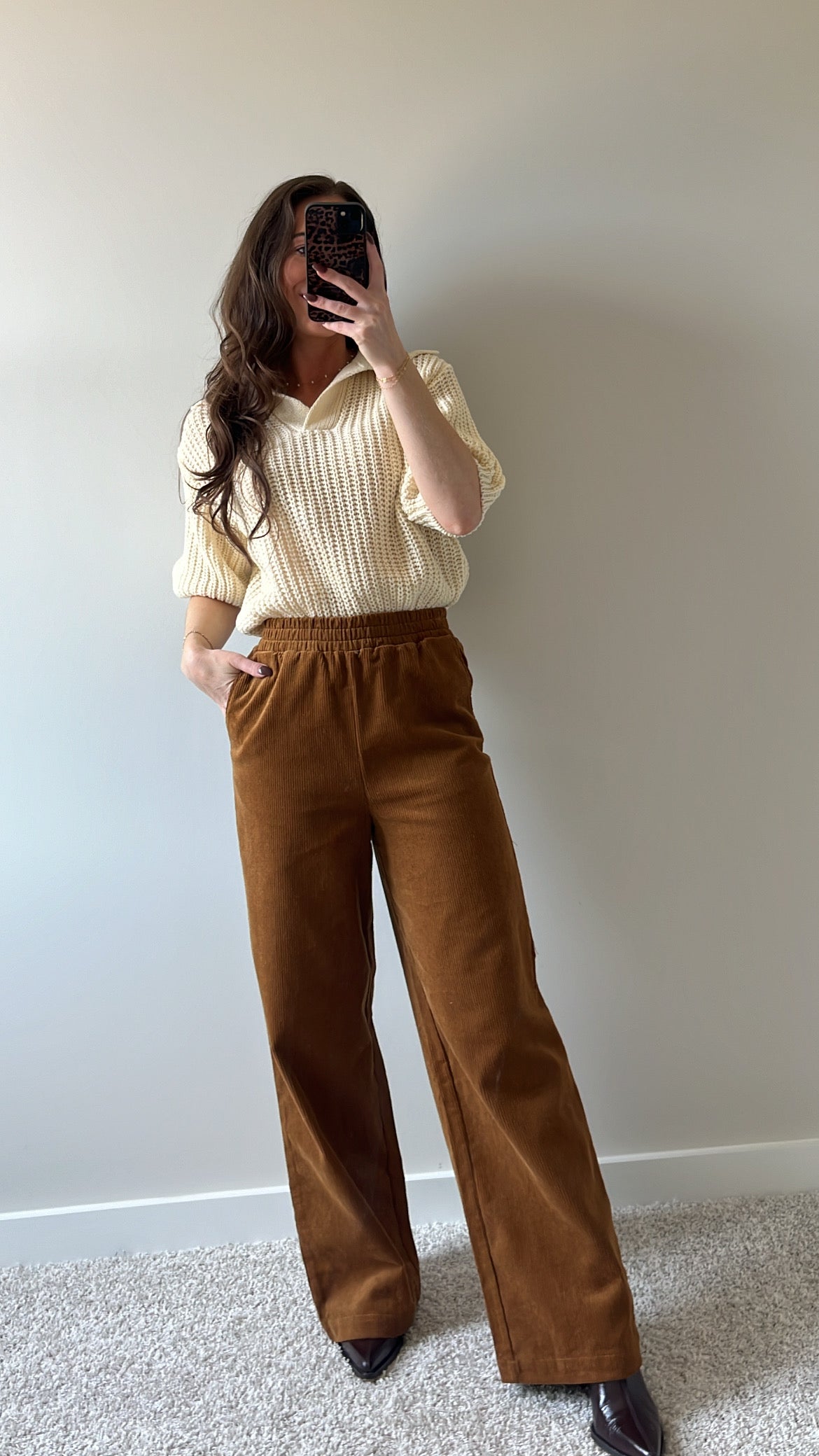 Caramel Corduroy Pants