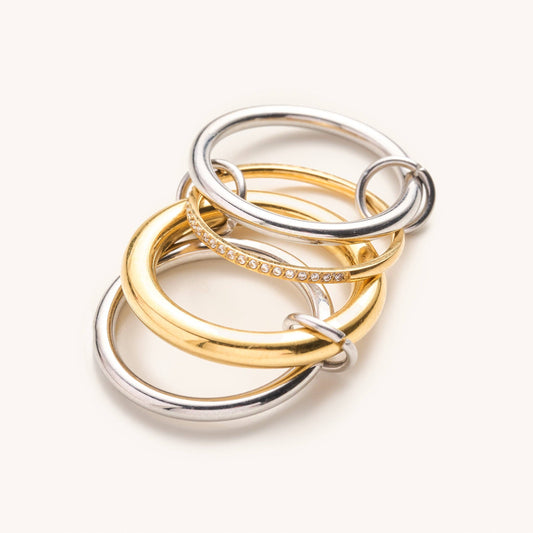 Coastal Link Bangle Ring Set