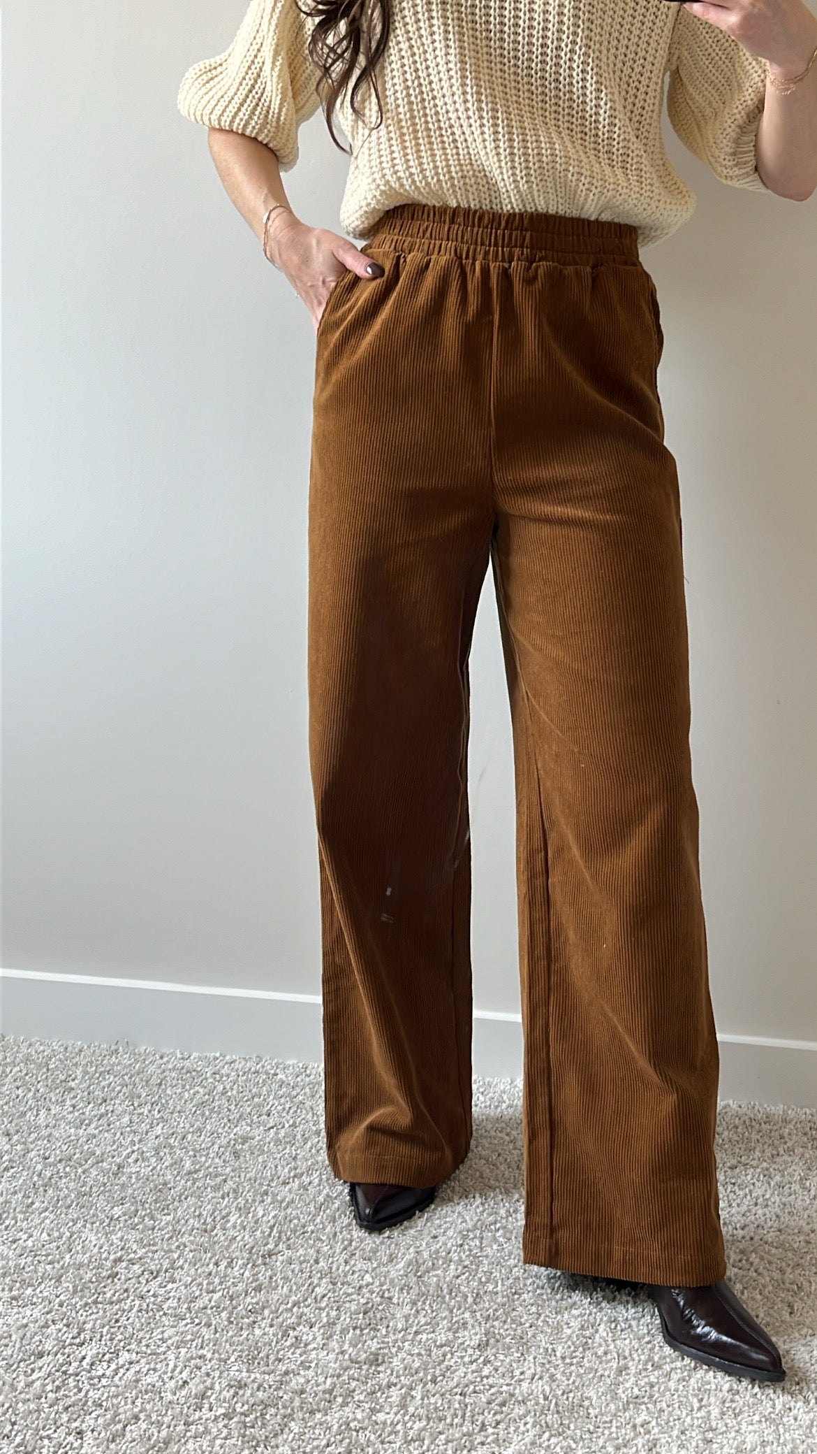 Caramel Corduroy Pants