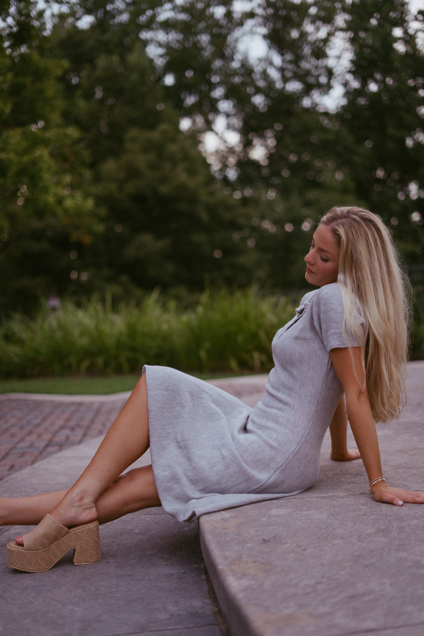 Roma Polo Collared Sweater Dress