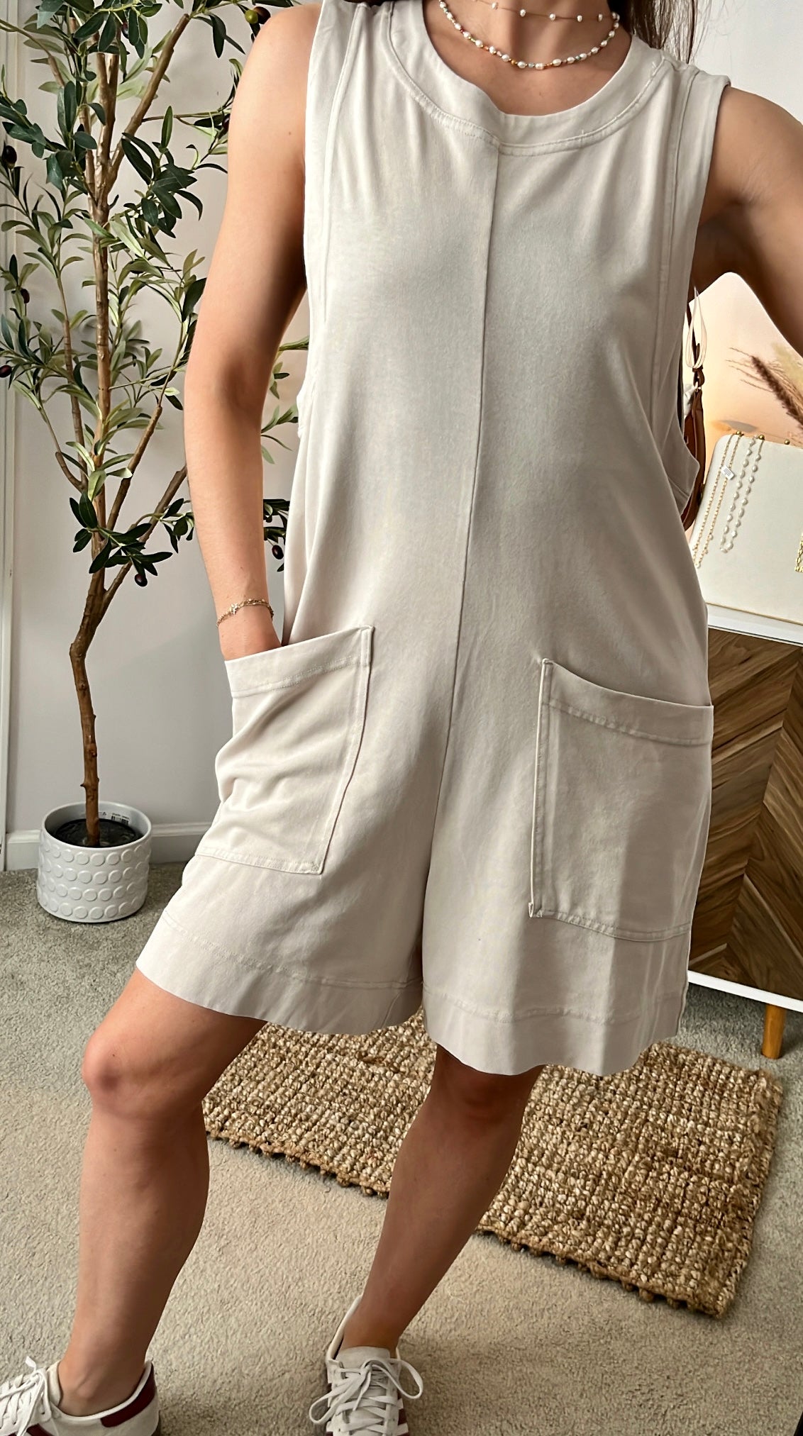 Sunrise Tones Cotton Romper