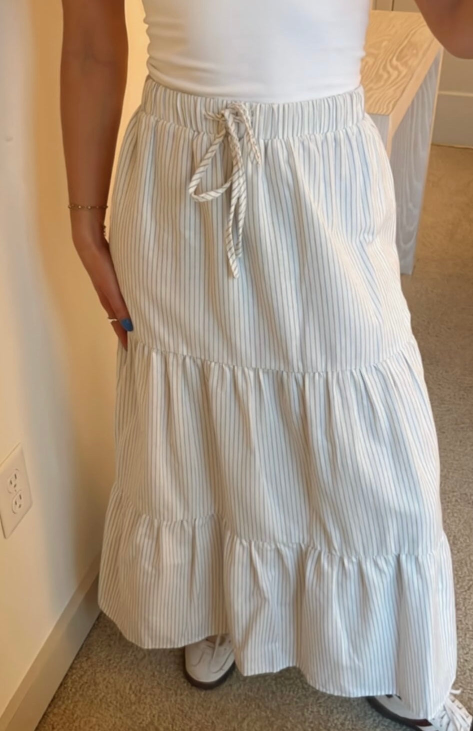 Sailboat Stripes Skirt