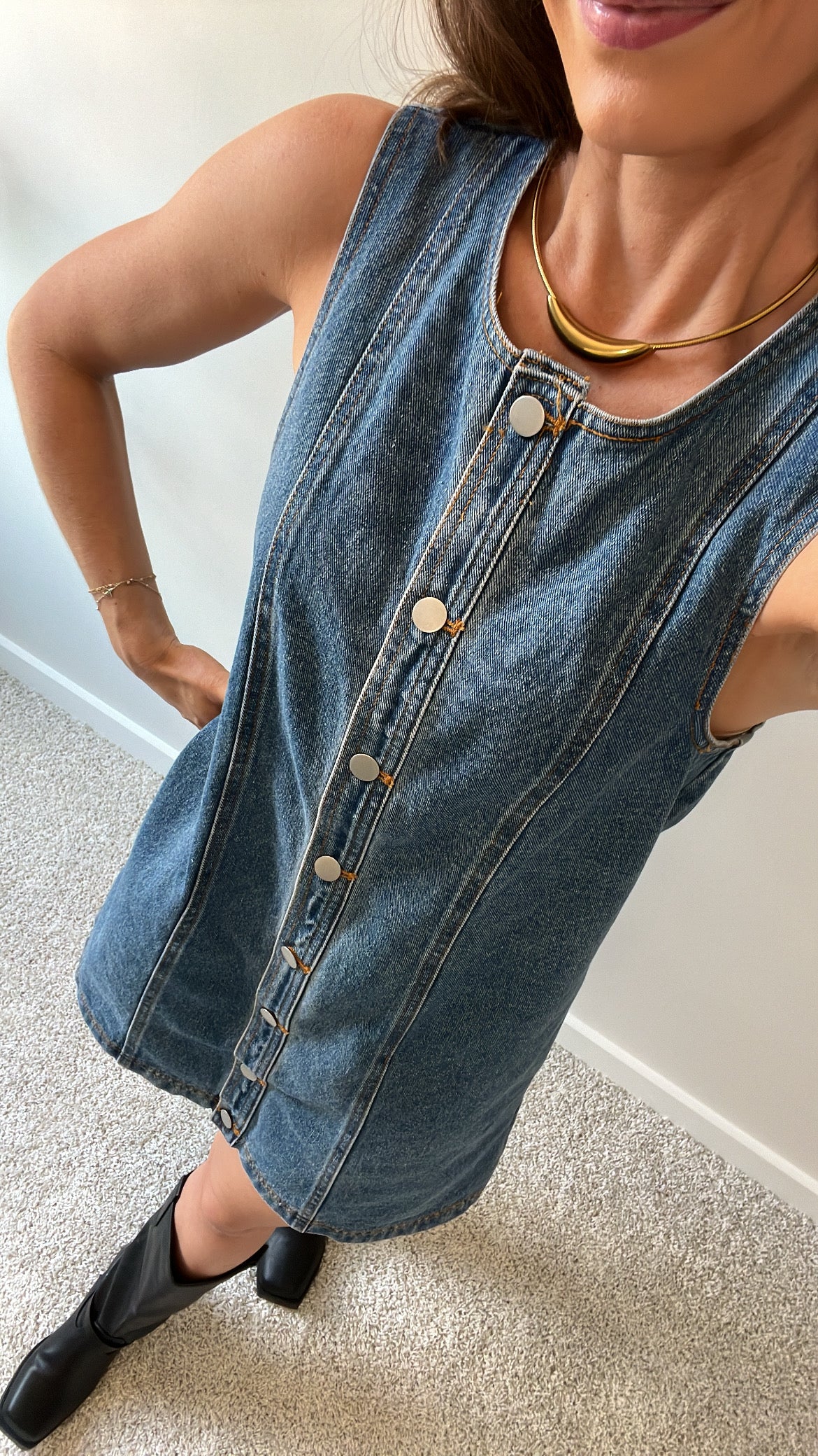 Fall Bound Button Up Dress