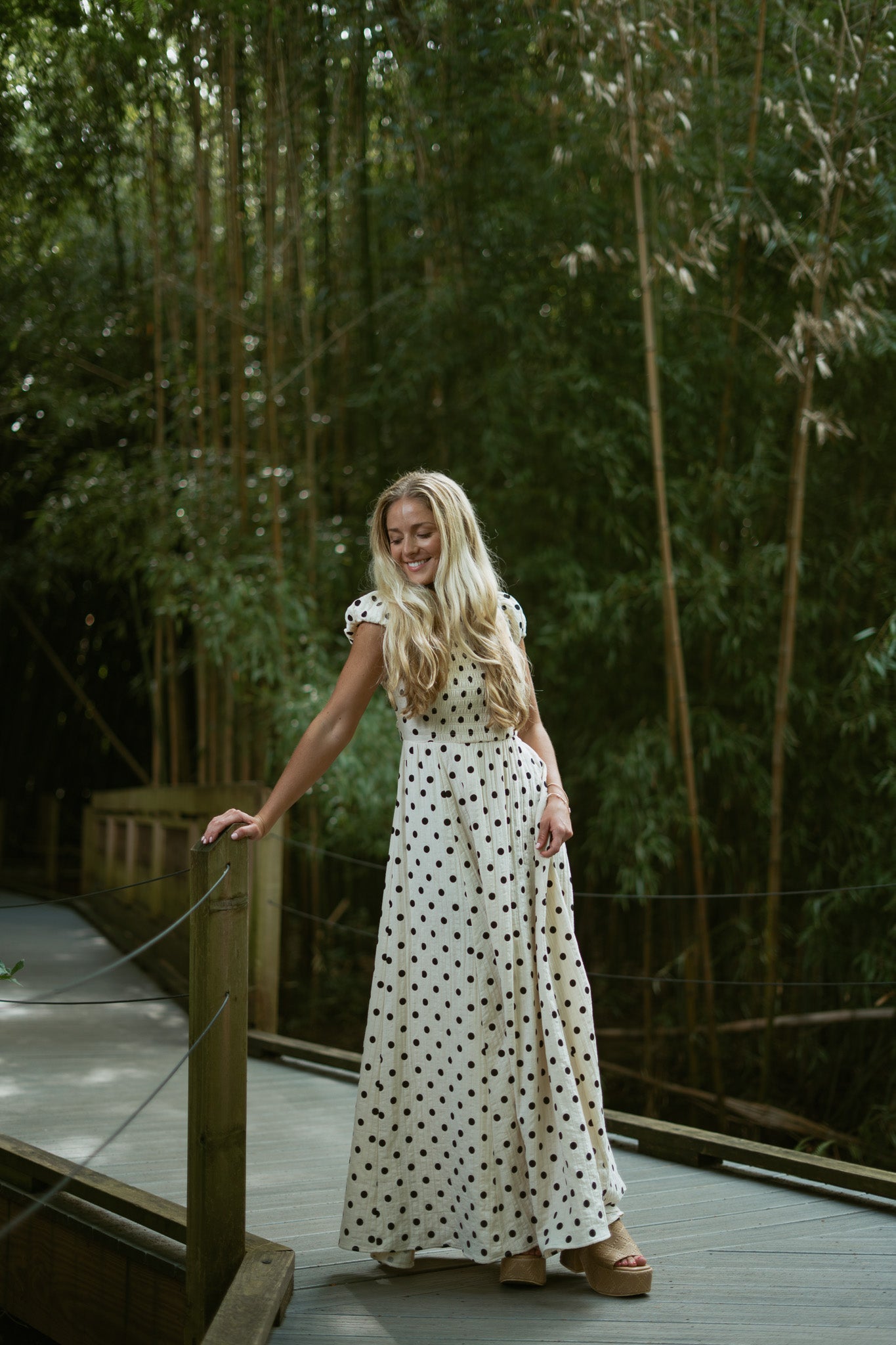 Palermo Polka Dots Open Back Dress