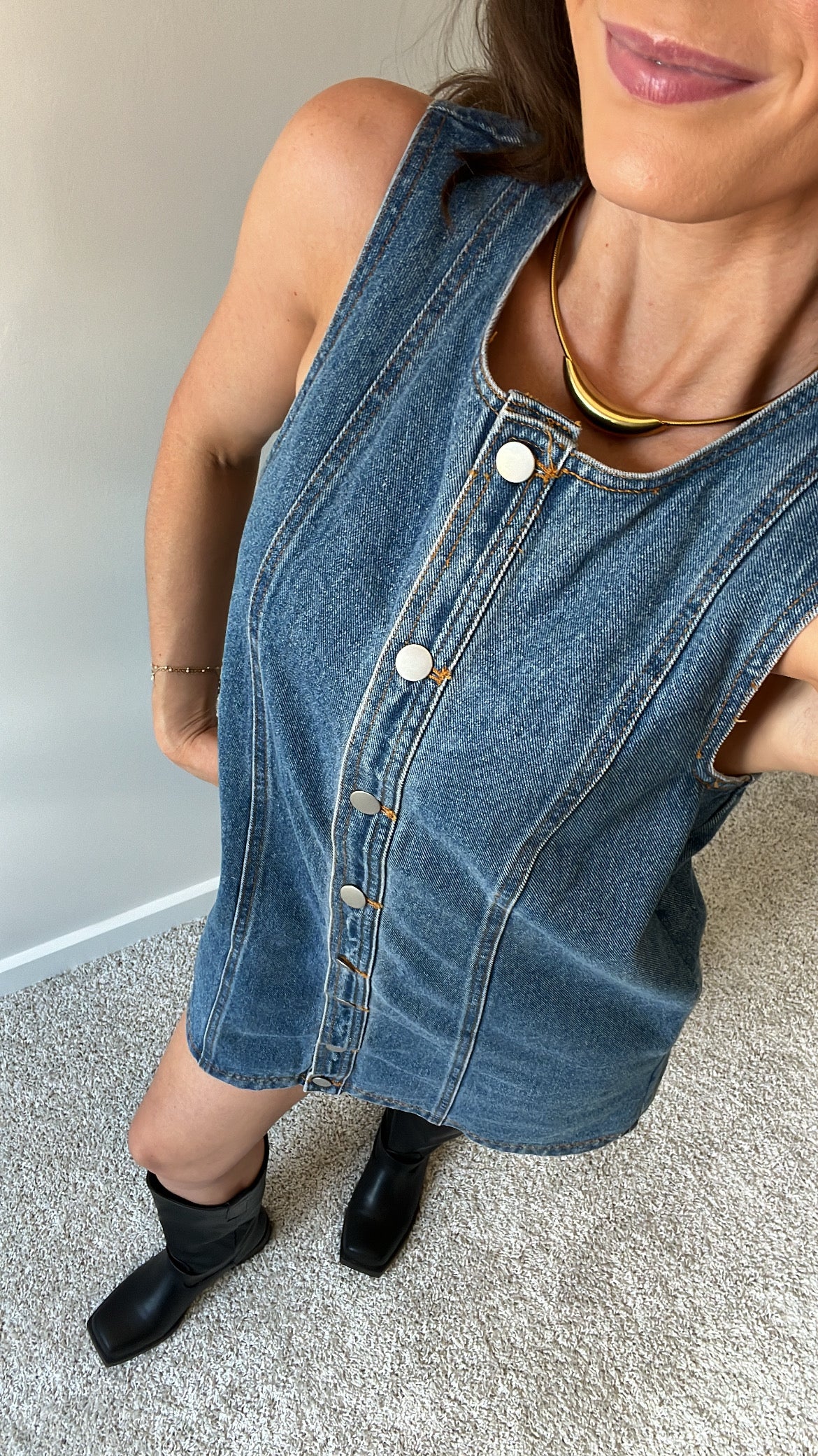 Fall Bound Button Up Dress