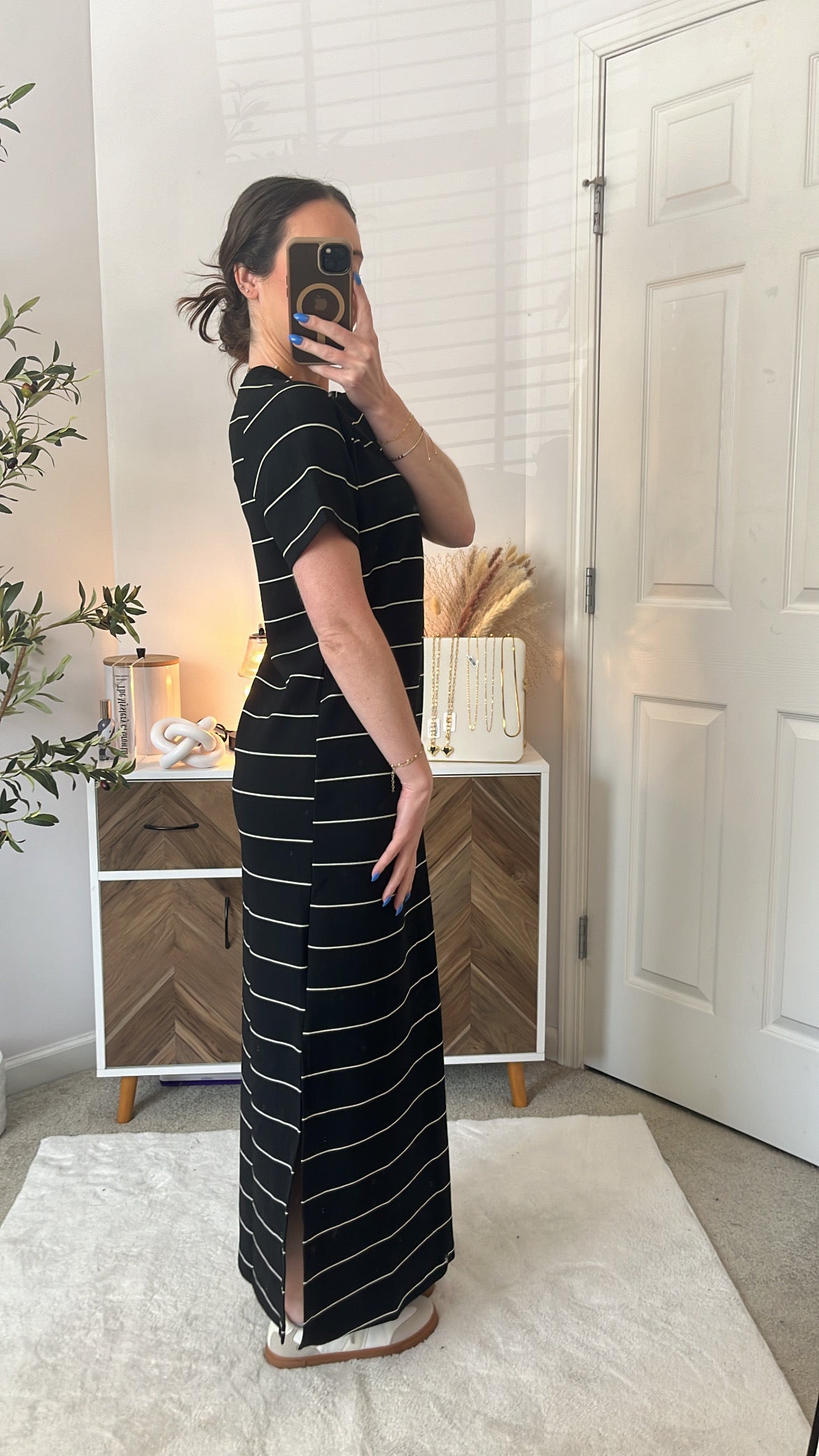 Roam Free Striped Scuba Dress