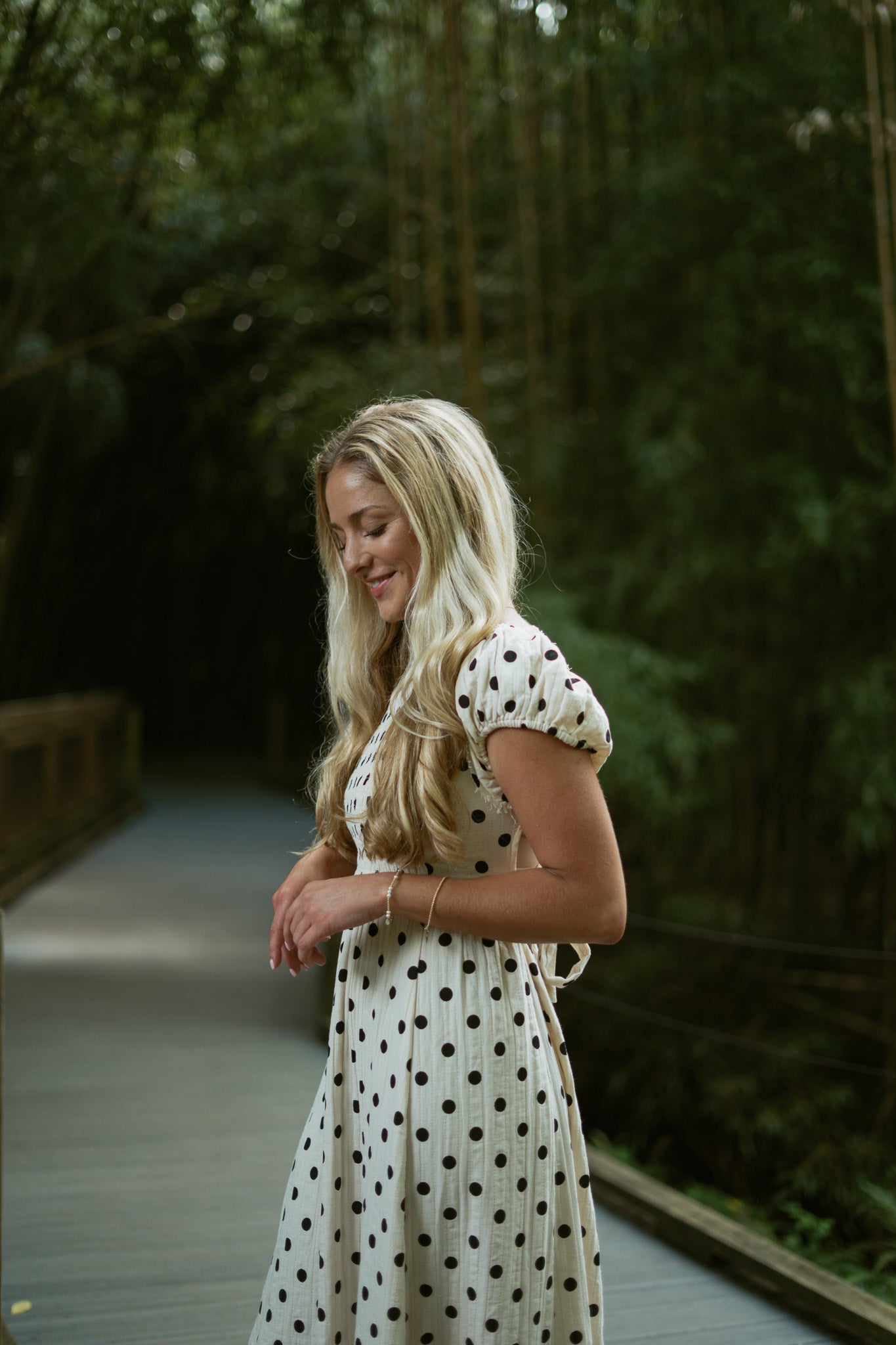 Palermo Polka Dots Open Back Dress