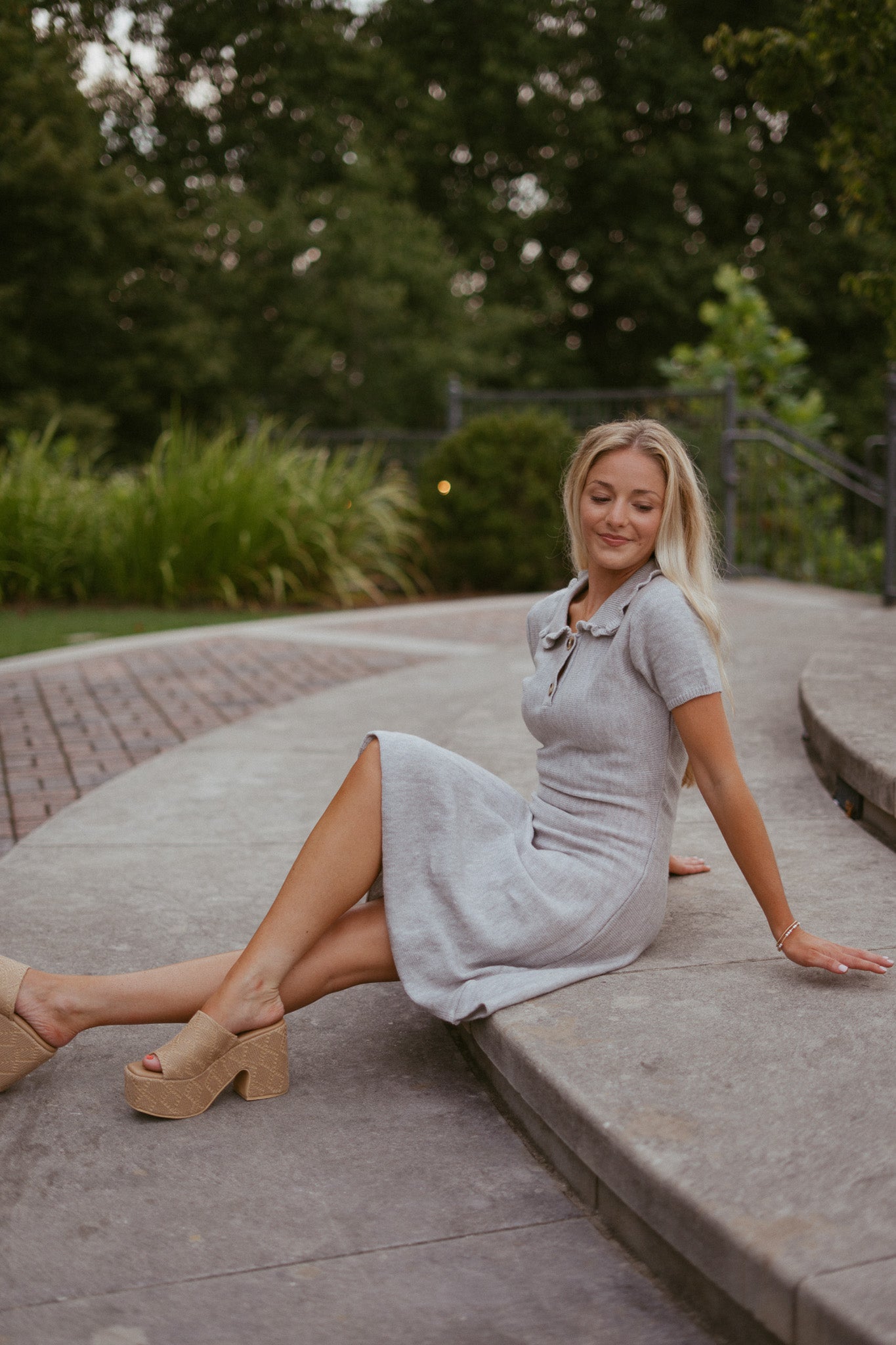 Roma Polo Collared Sweater Dress