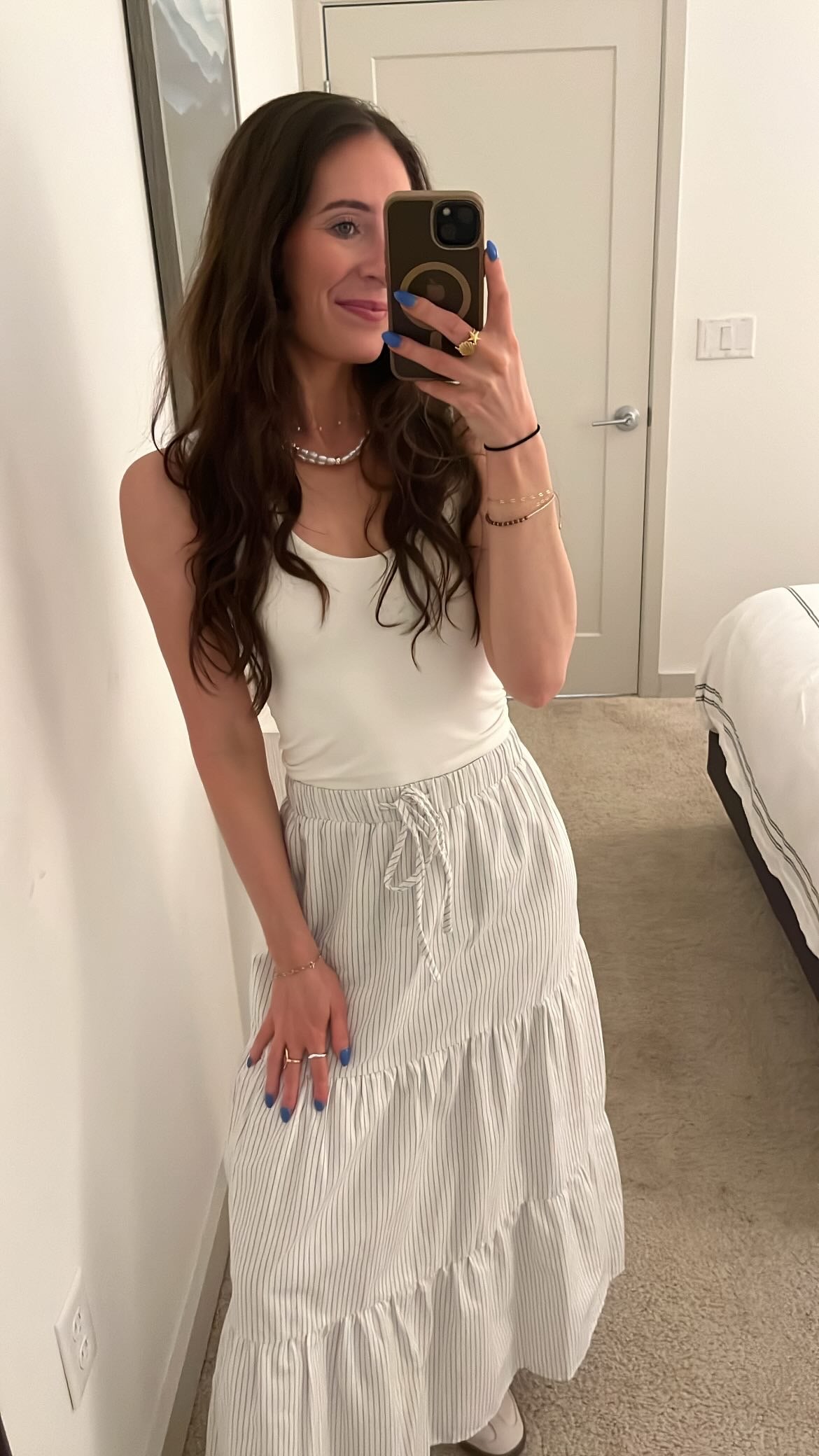 Sailboat Stripes Skirt