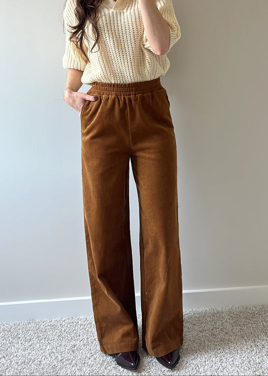 Caramel Corduroy Pants