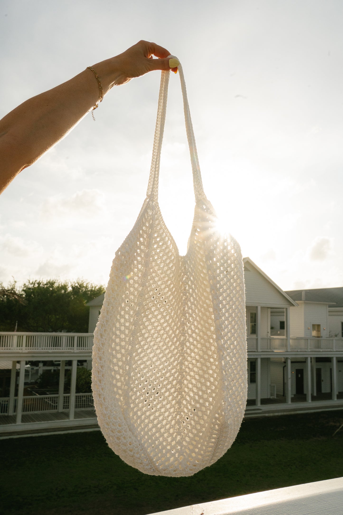 Sand Dunes Crochet Shoulder Bag