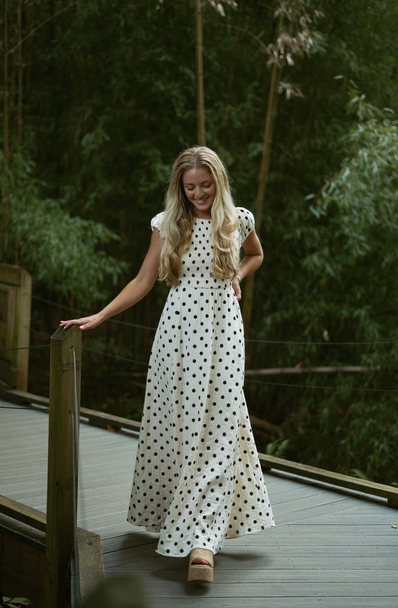 Palermo Polka Dots Open Back Dress