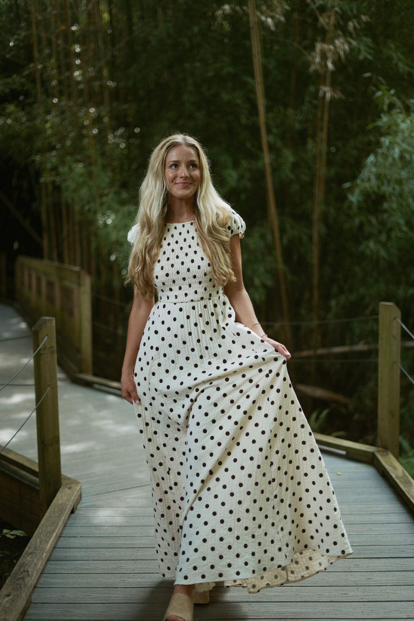Palermo Polka Dots Open Back Dress