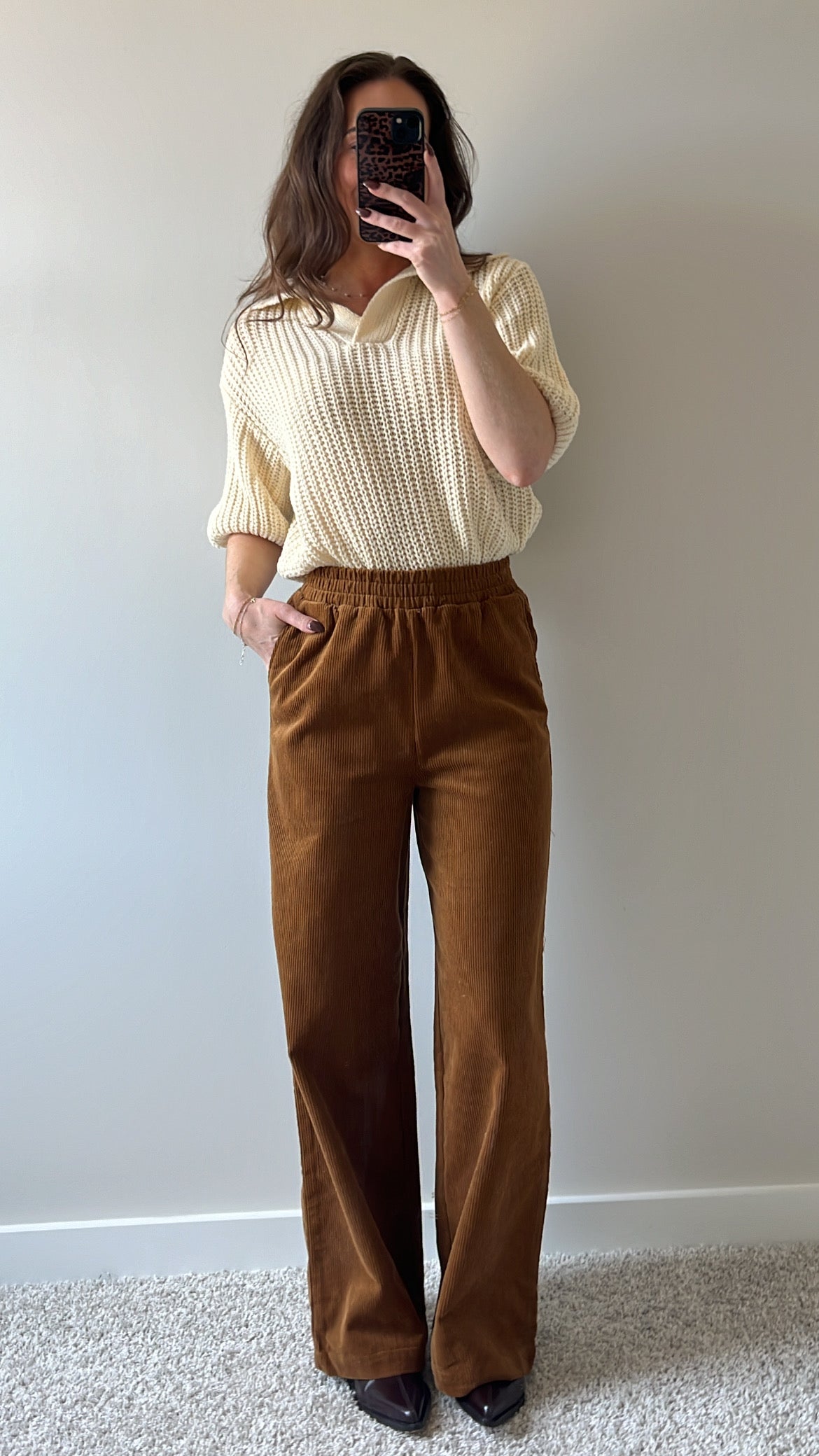 Caramel Corduroy Pants
