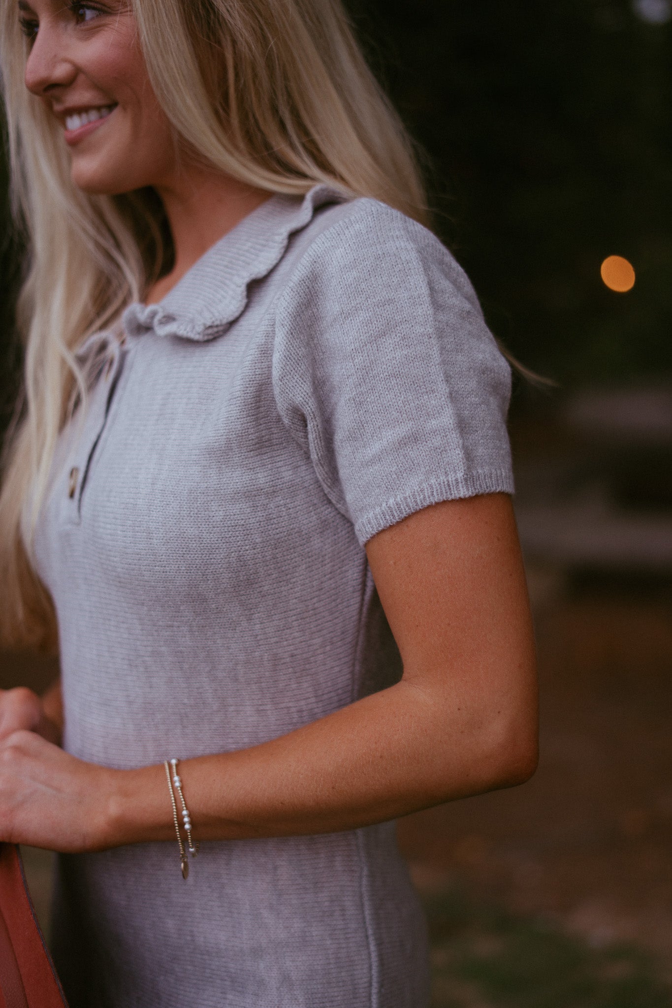 Roma Polo Collared Sweater Dress