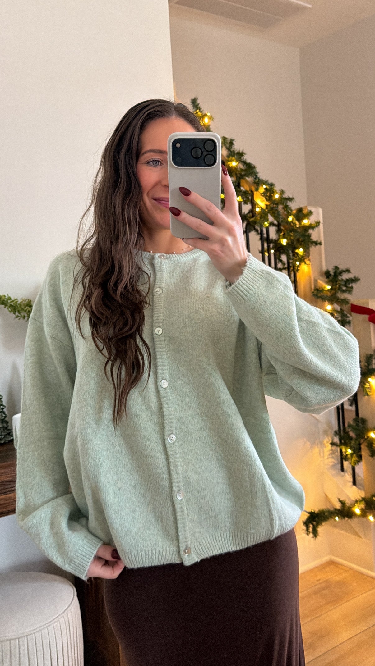 Cream Coast Cardigan Sweater