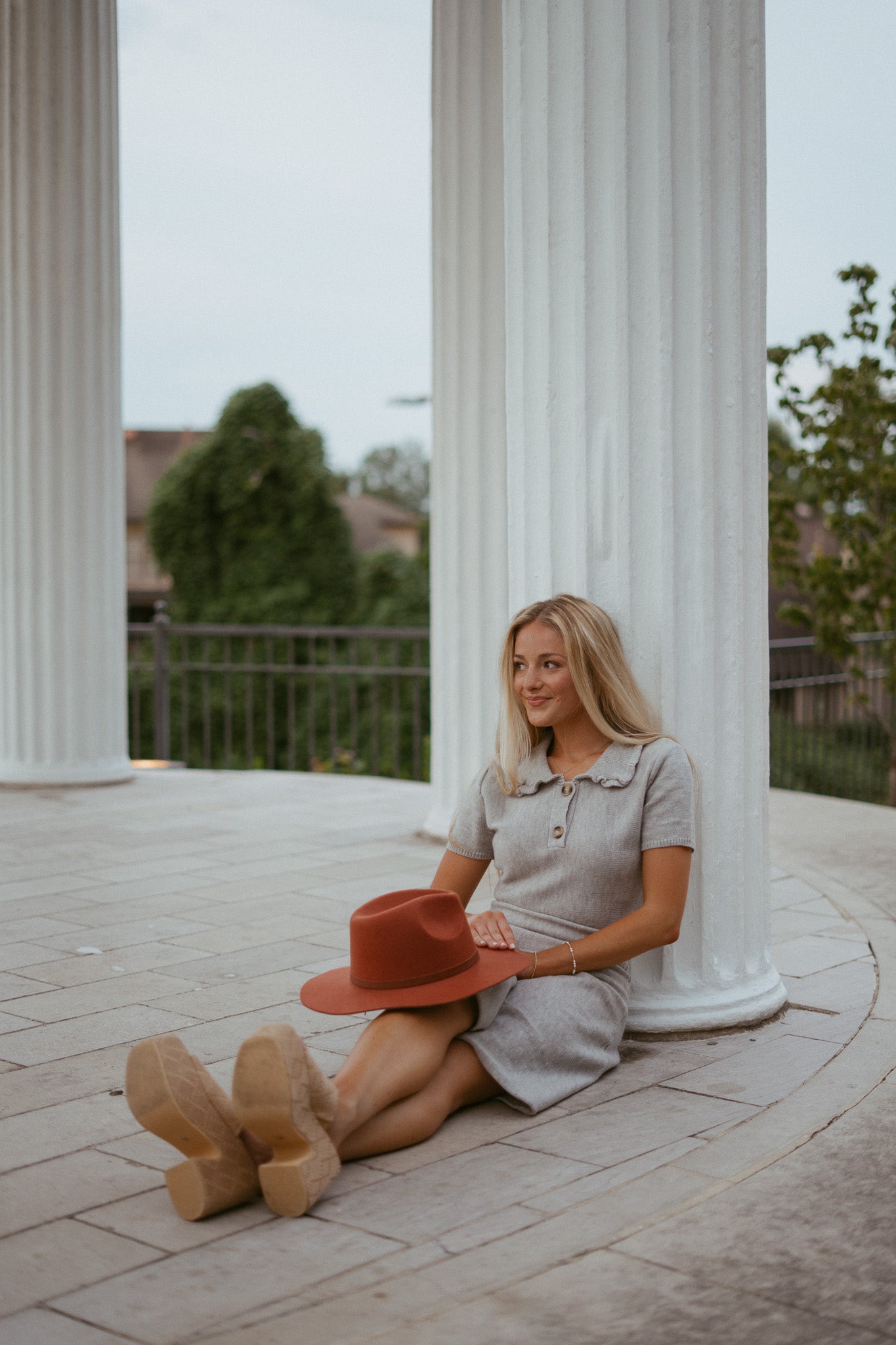 Roma Polo Collared Sweater Dress