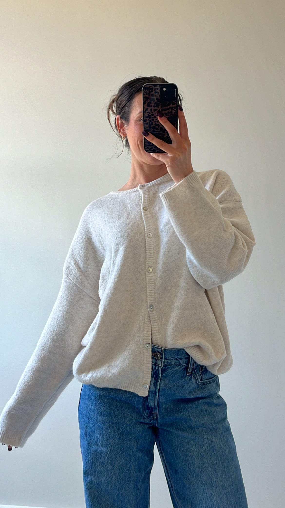 Cream Coast Cardigan Sweater