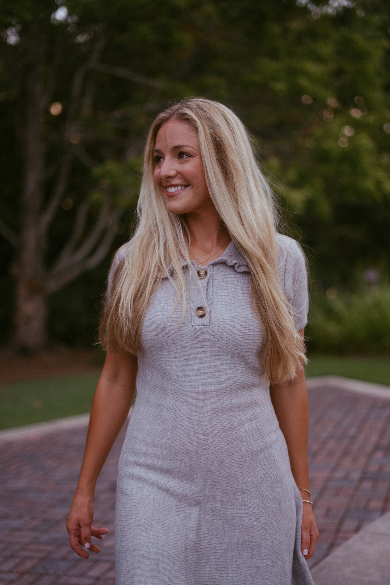 Roma Polo Collared Sweater Dress