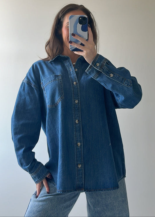 Spiked Cafè Button Down Top