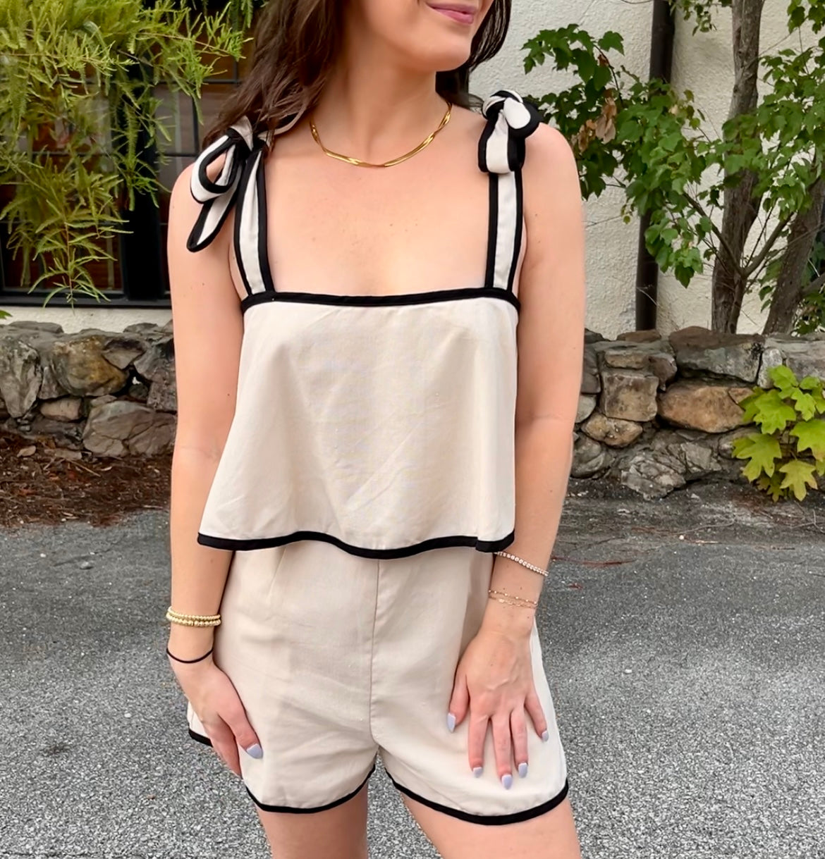 Paradise Palms Romper