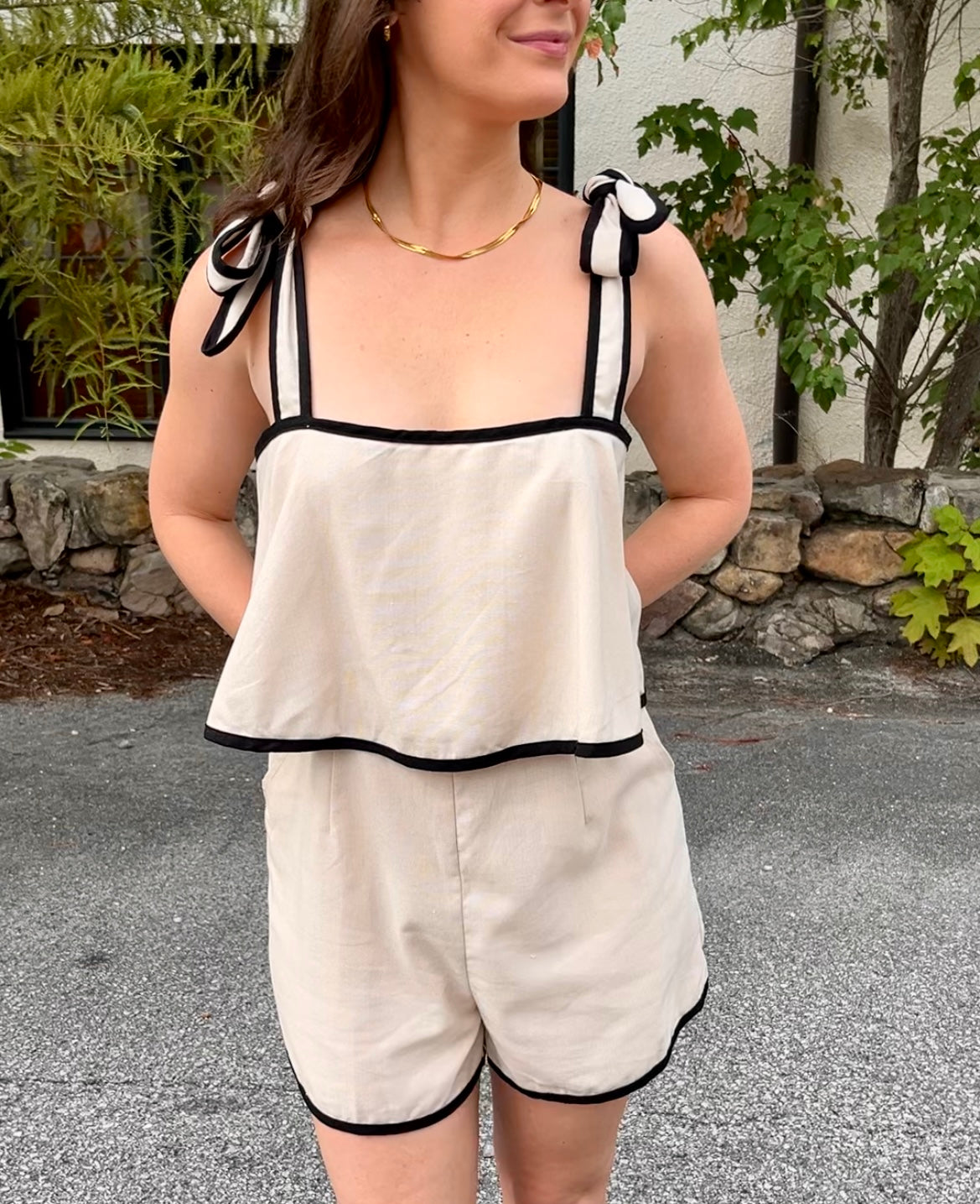 Paradise Palms Romper