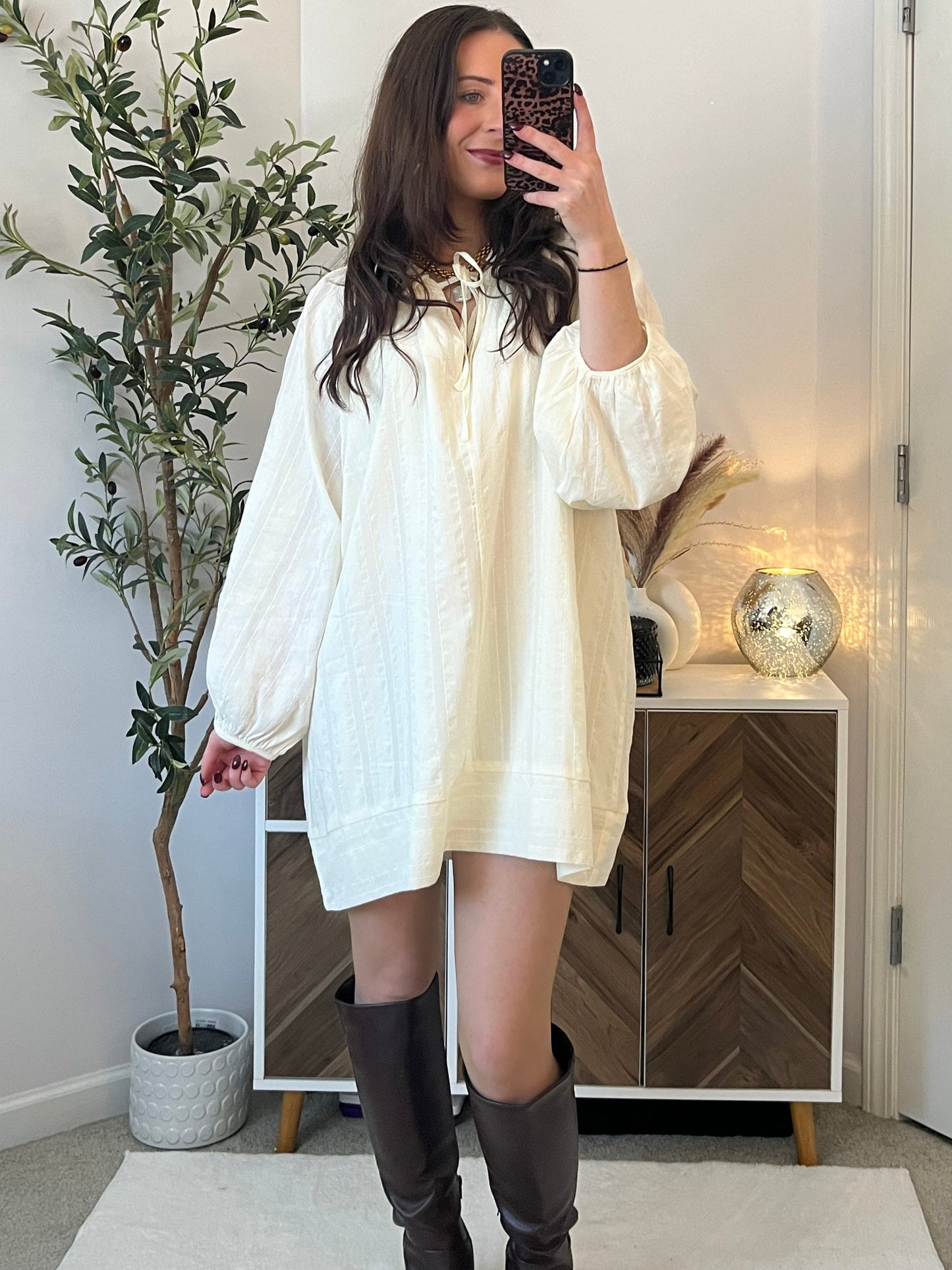 Alaskan Air Balloon Sleeve Dress