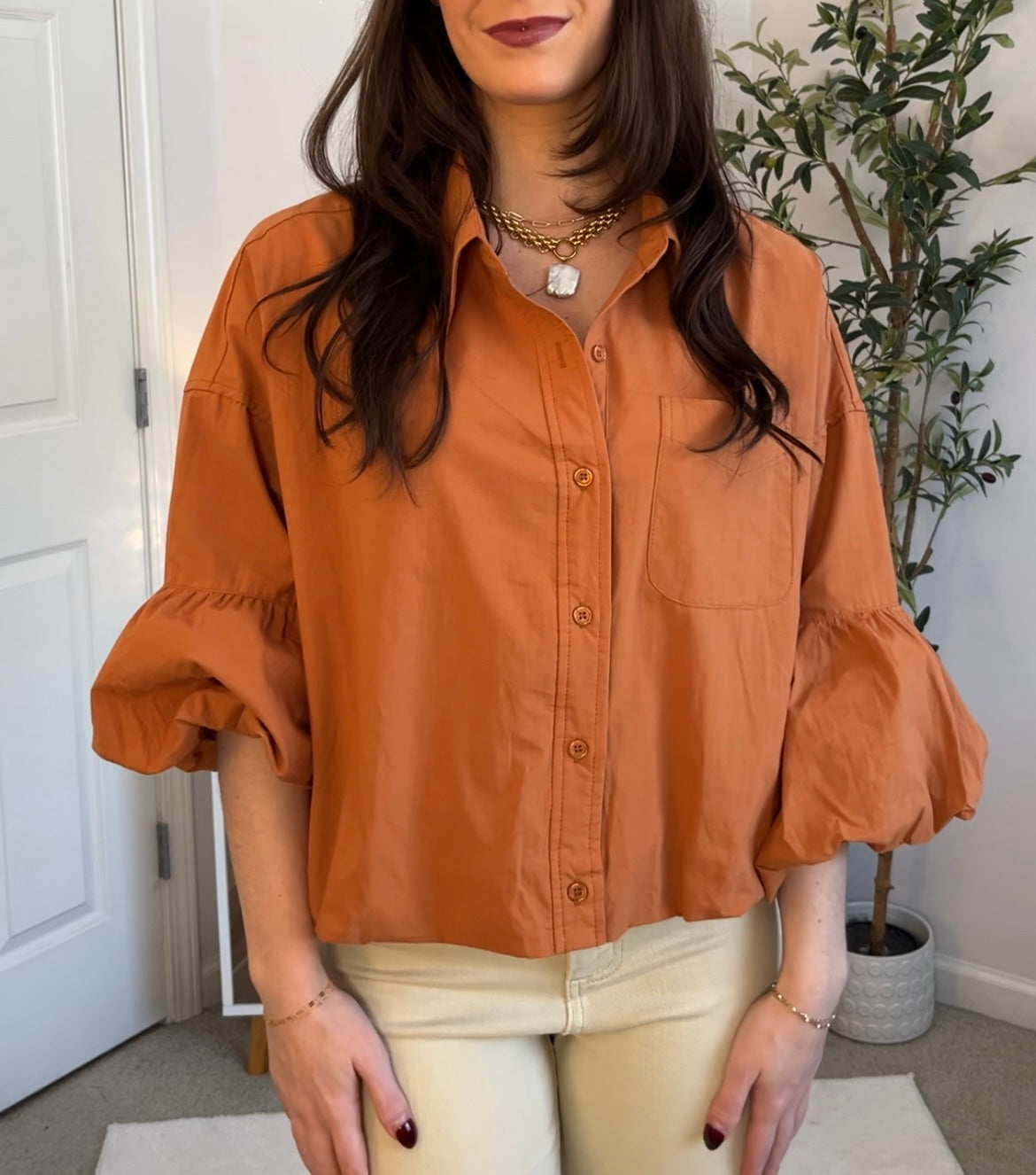Luxe Compass Blouse