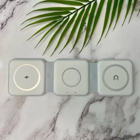 Travel Frenzy Foldable 3-in-1 Wireless Charger